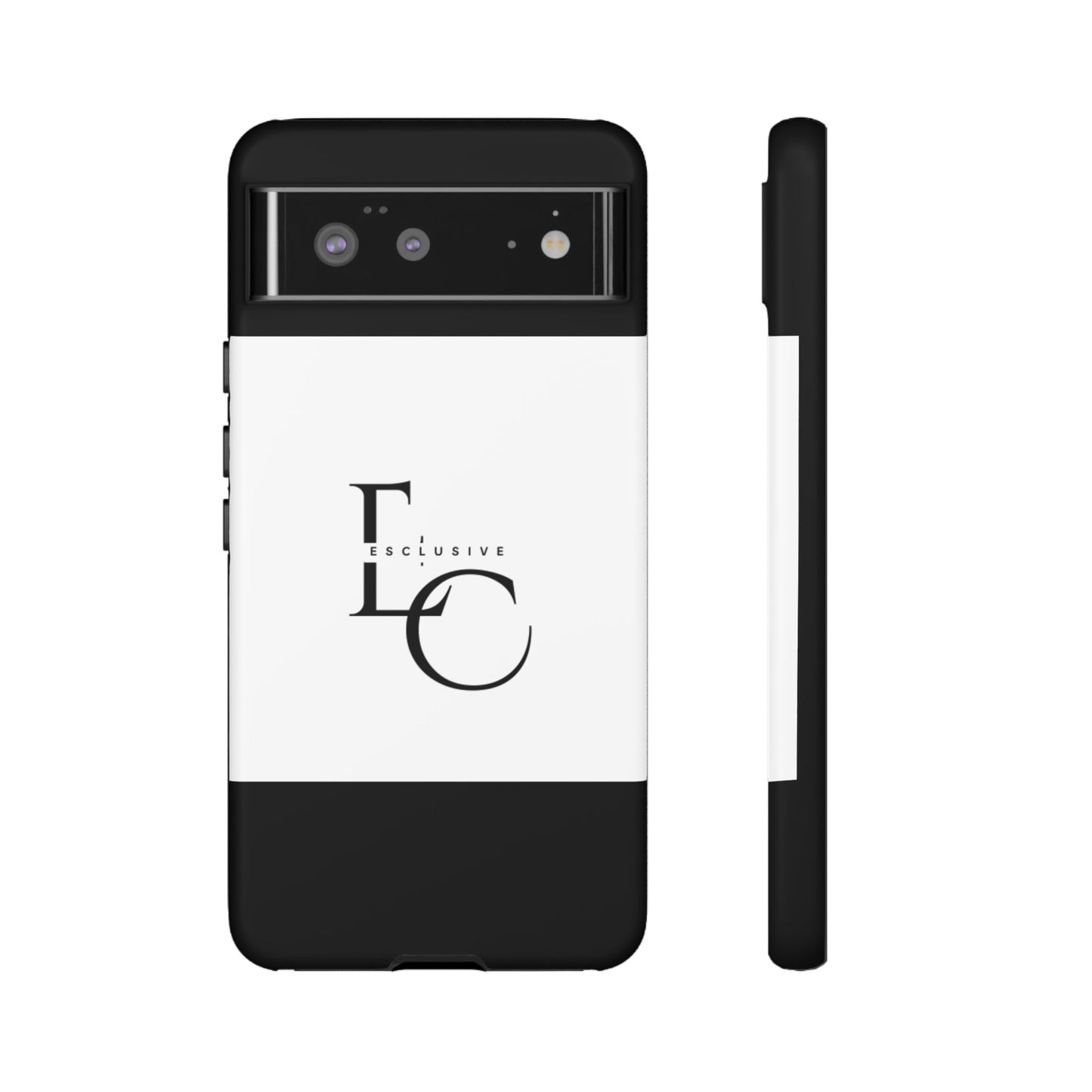 LC Exclusive Monogram Tough Phone Case — Black & White Slim Protective Cover