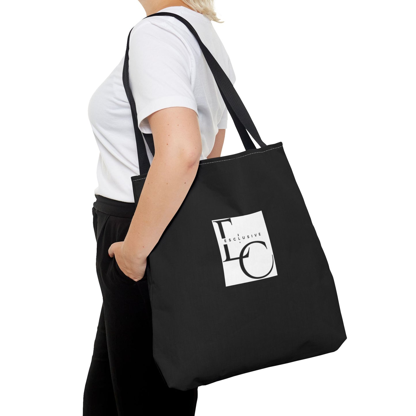 Minimalist LC Monogram Tote Bag – Elegant Logo Canvas Tote