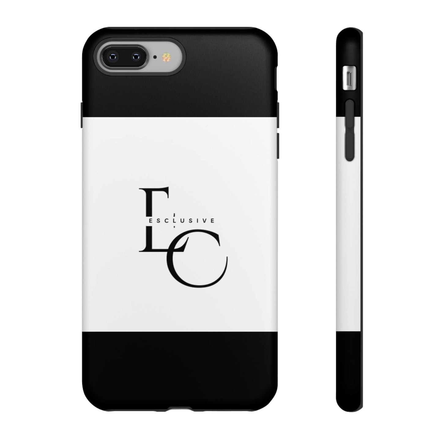 LC Exclusive Monogram Tough Phone Case — Black & White Slim Protective Cover