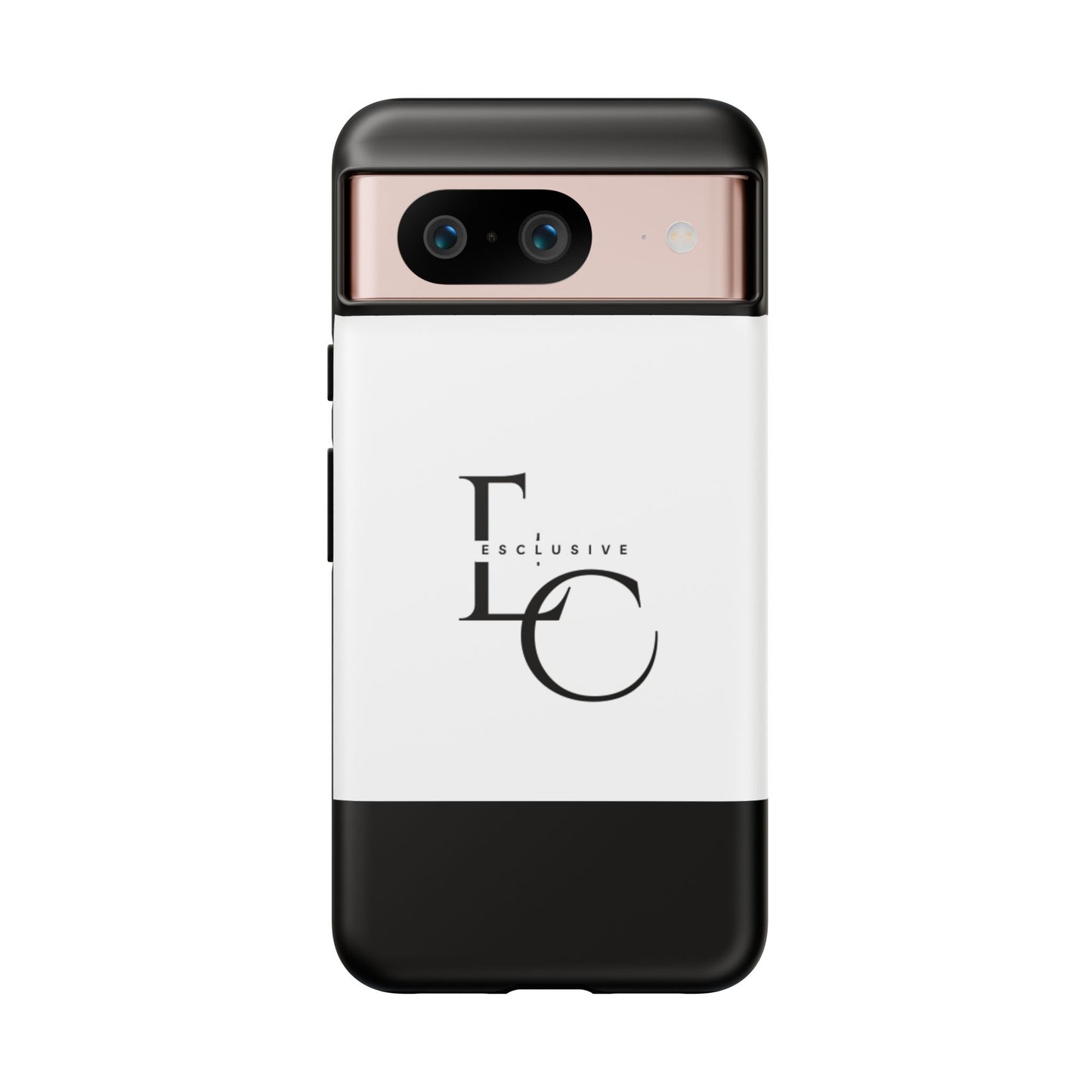 LC Exclusive Monogram Tough Phone Case — Black & White Slim Protective Cover