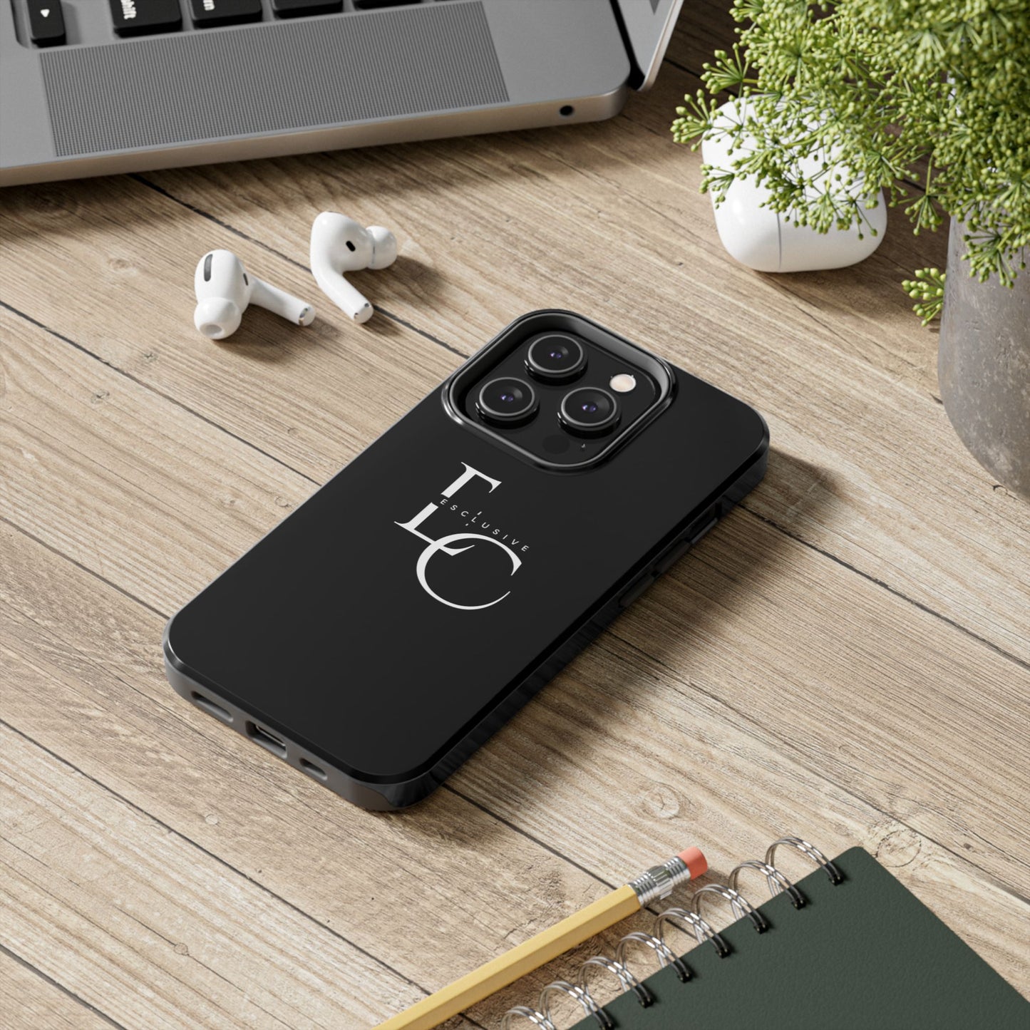 Exclusive LC Tough Phone Case — Sleek Black Protective Phone Cover