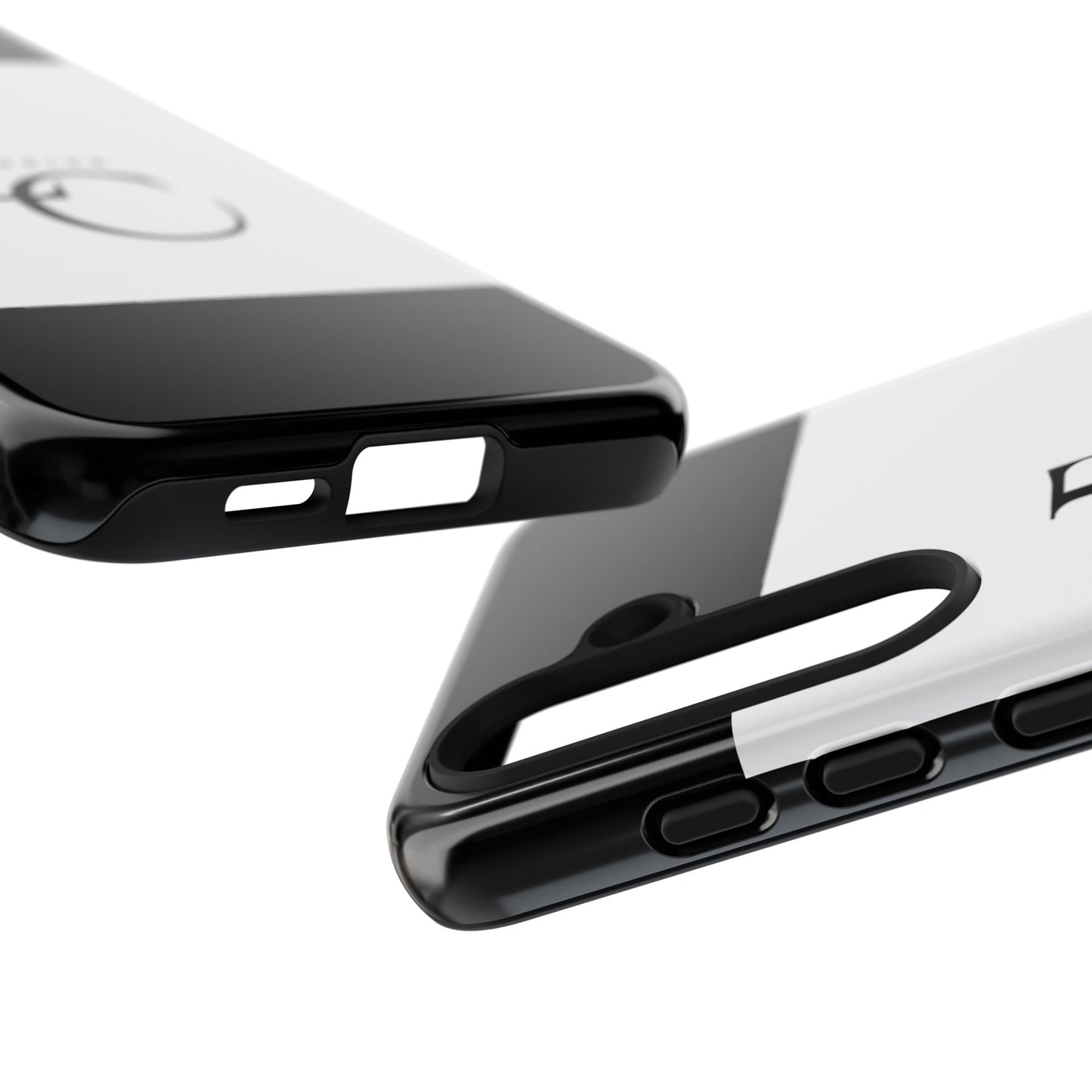 LC Exclusive Monogram Tough Phone Case — Black & White Slim Protective Cover