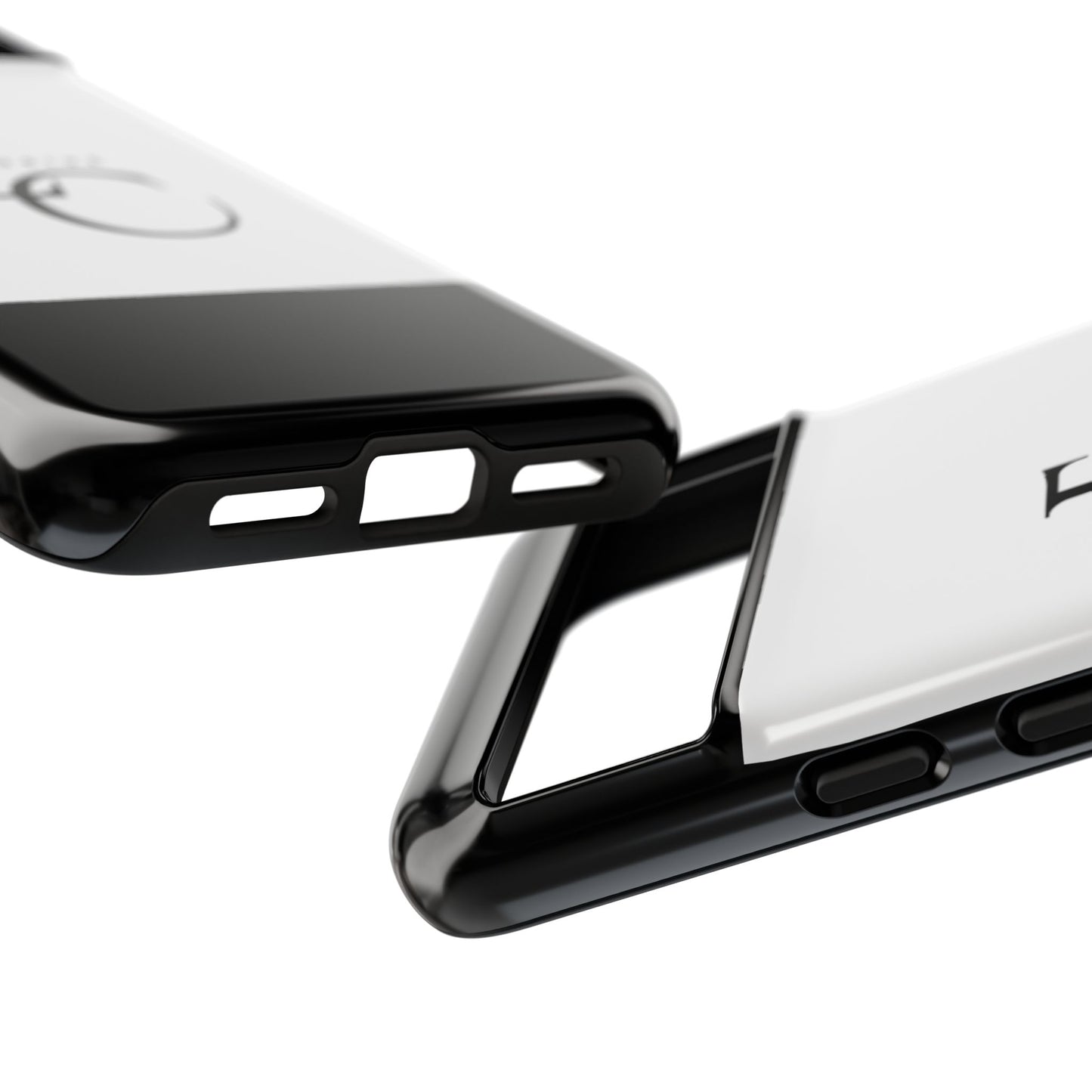 LC Exclusive Monogram Tough Phone Case — Black & White Slim Protective Cover