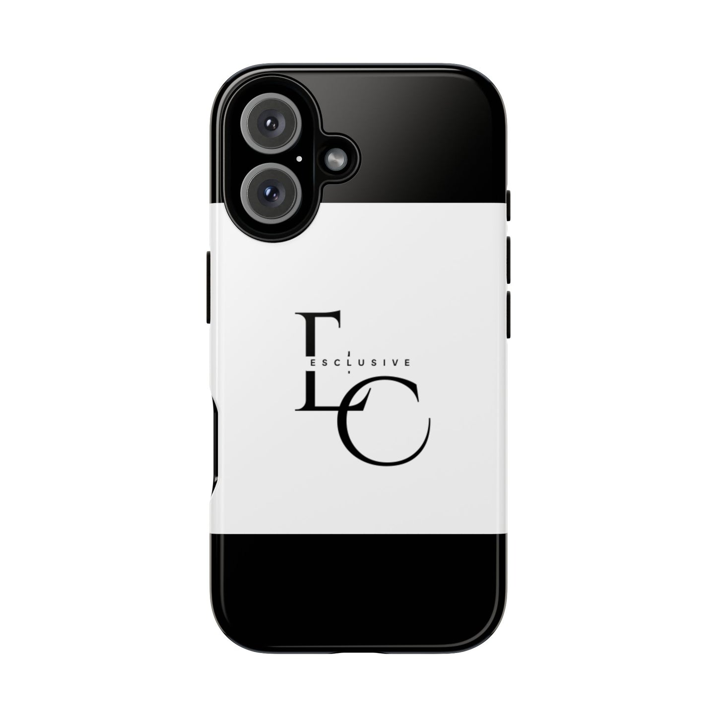 LC Exclusive Monogram Tough Phone Case — Black & White Slim Protective Cover