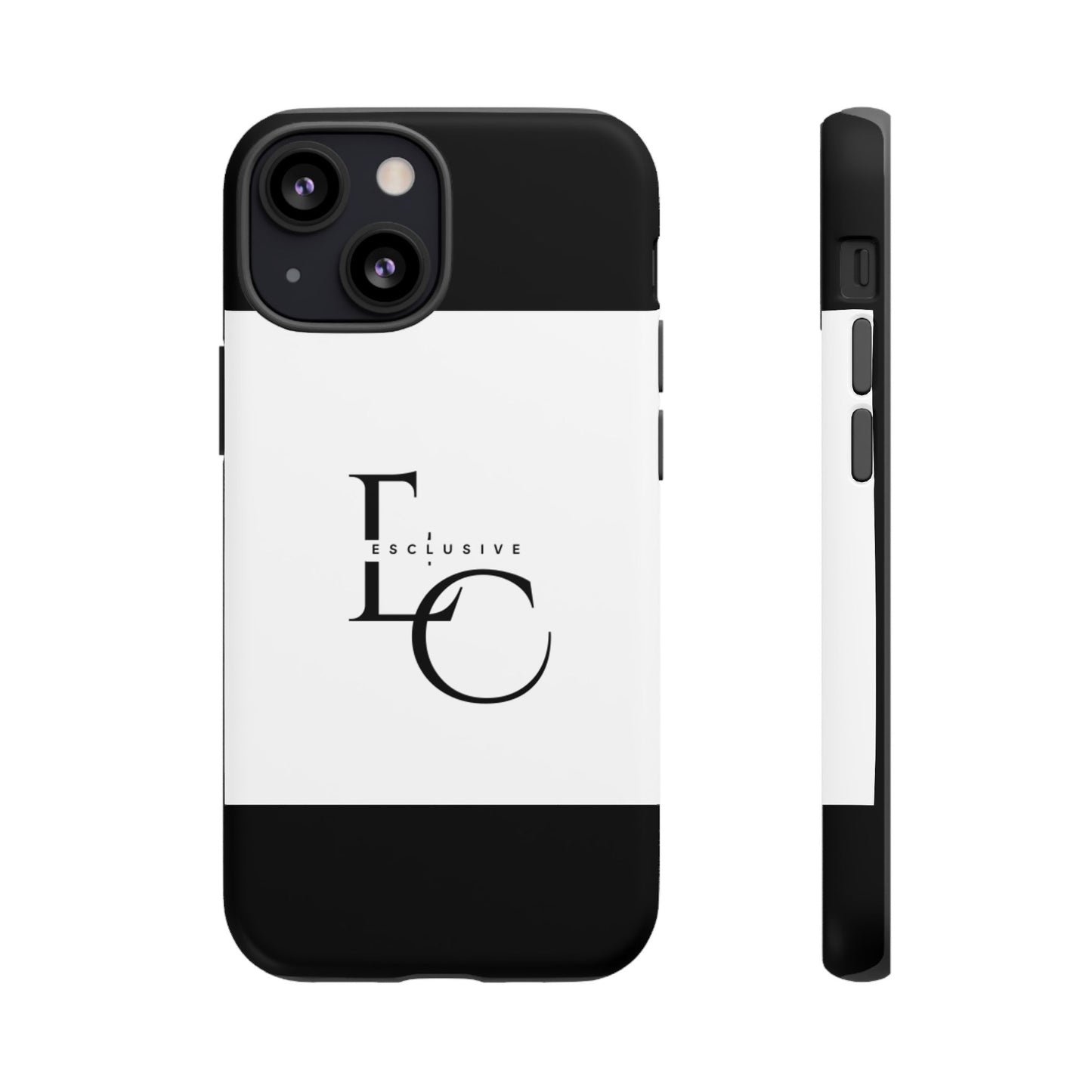 LC Exclusive Monogram Tough Phone Case — Black & White Slim Protective Cover