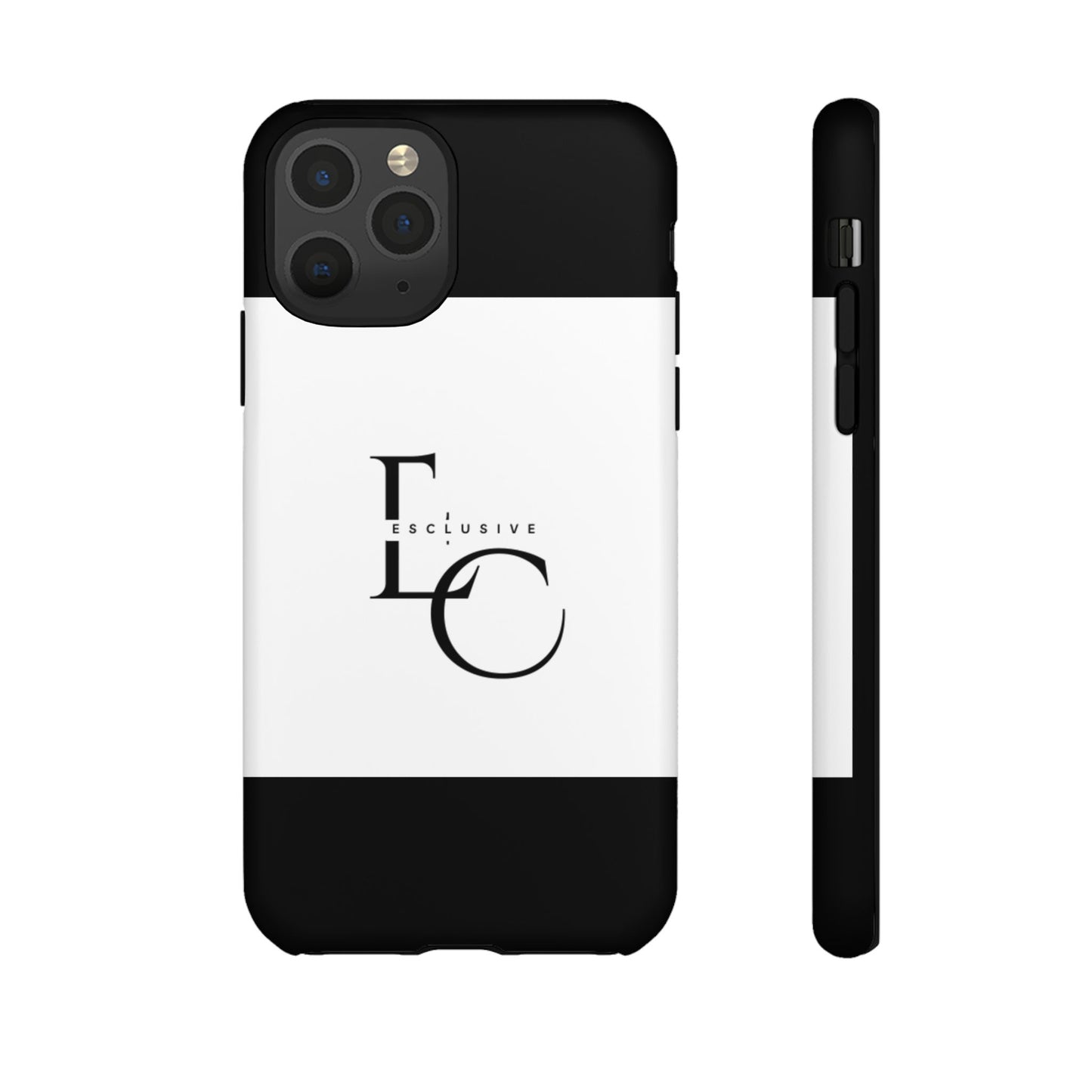 LC Exclusive Monogram Tough Phone Case — Black & White Slim Protective Cover