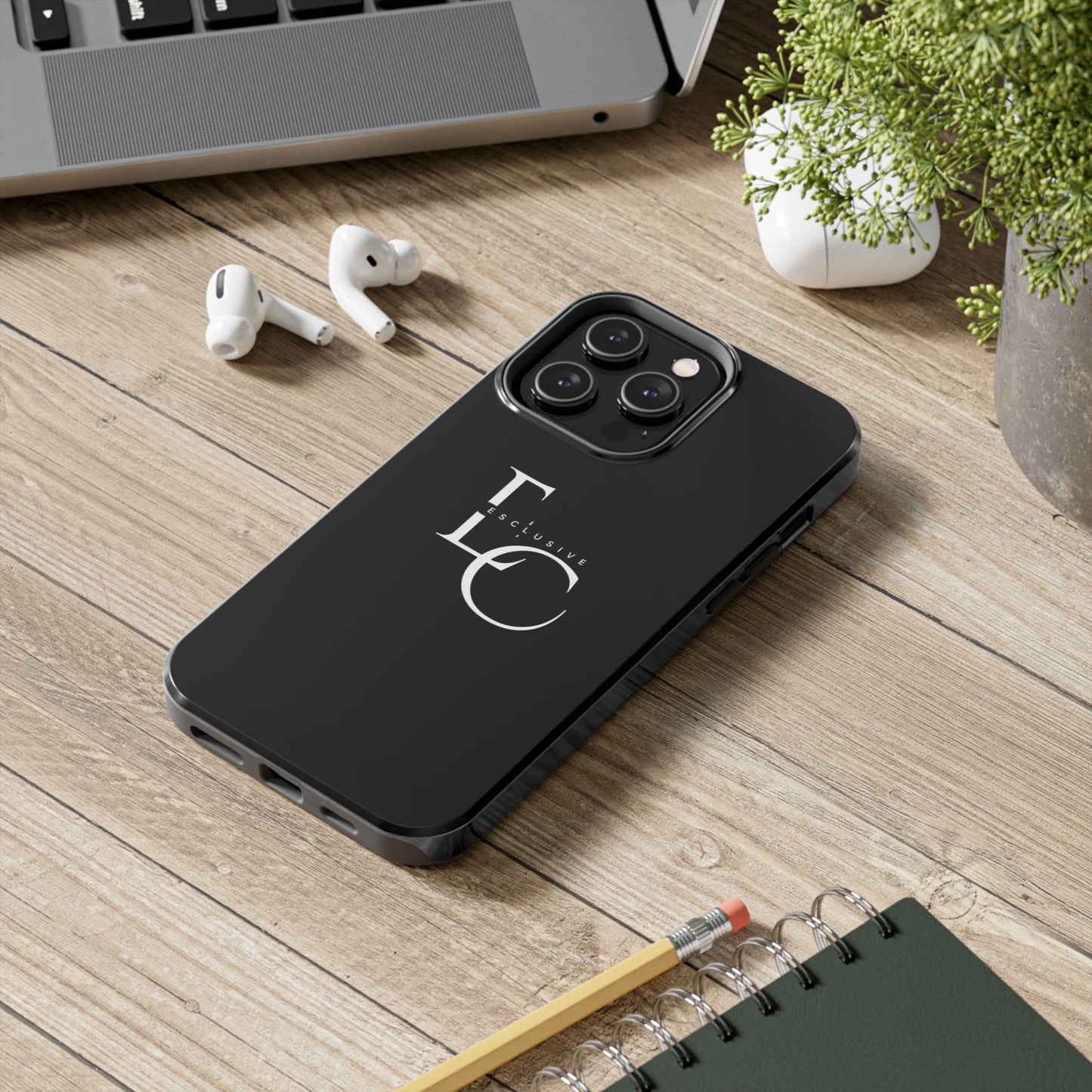 Exclusive LC Tough Phone Case — Sleek Black Protective Phone Cover