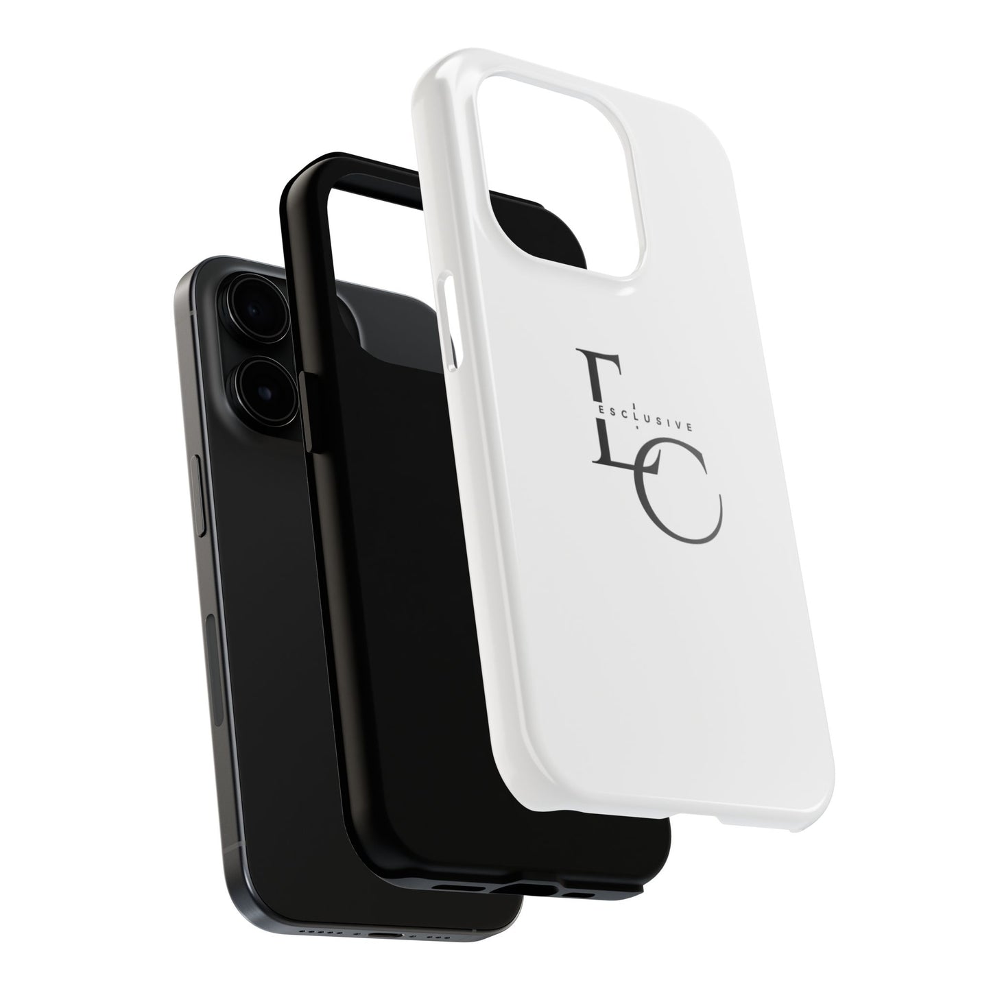 LC Exclusive Black Tough Phone Case — Sleek Protective iPhone Cover