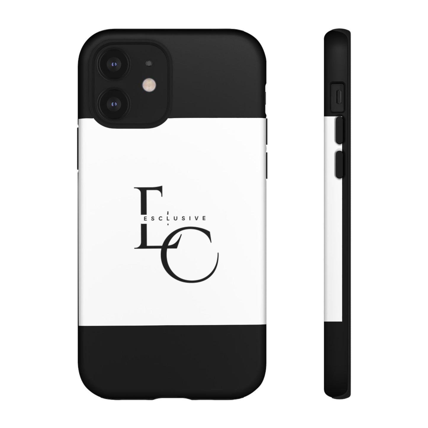 LC Exclusive Monogram Tough Phone Case — Black & White Slim Protective Cover