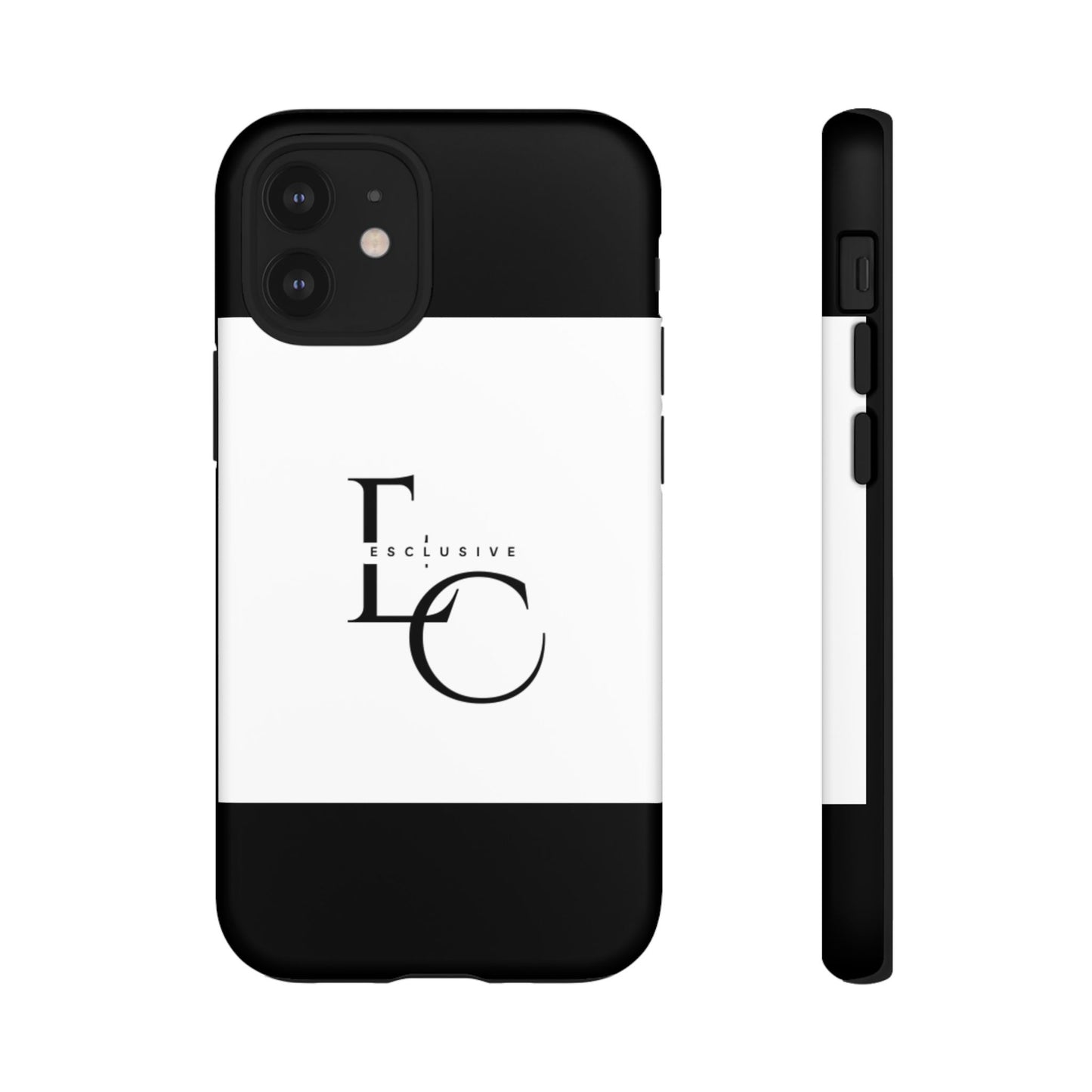 LC Exclusive Monogram Tough Phone Case — Black & White Slim Protective Cover