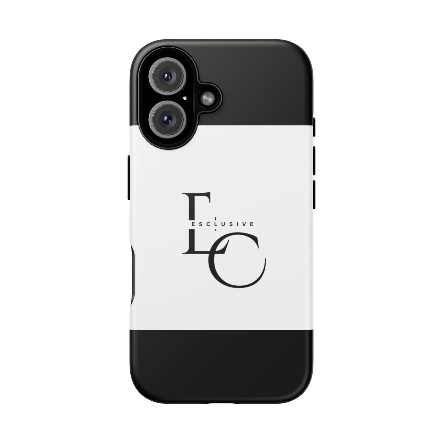 LC Exclusive Monogram Tough Phone Case — Black & White Slim Protective Cover