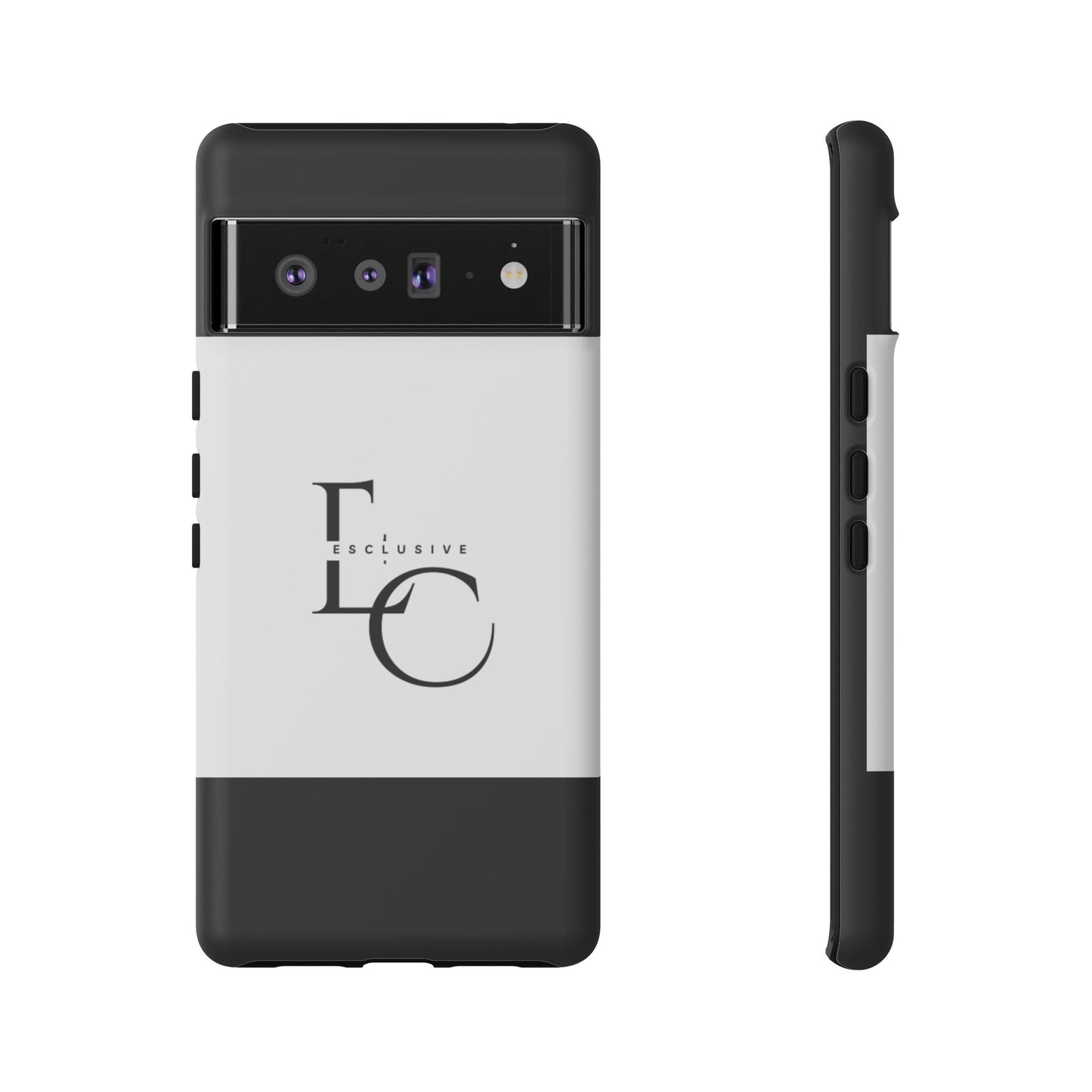 LC Exclusive Monogram Tough Phone Case — Black & White Slim Protective Cover