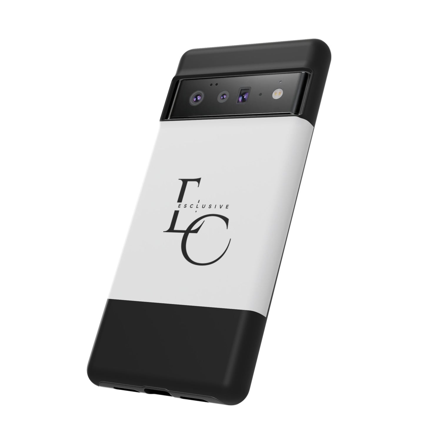 LC Exclusive Monogram Tough Phone Case — Black & White Slim Protective Cover