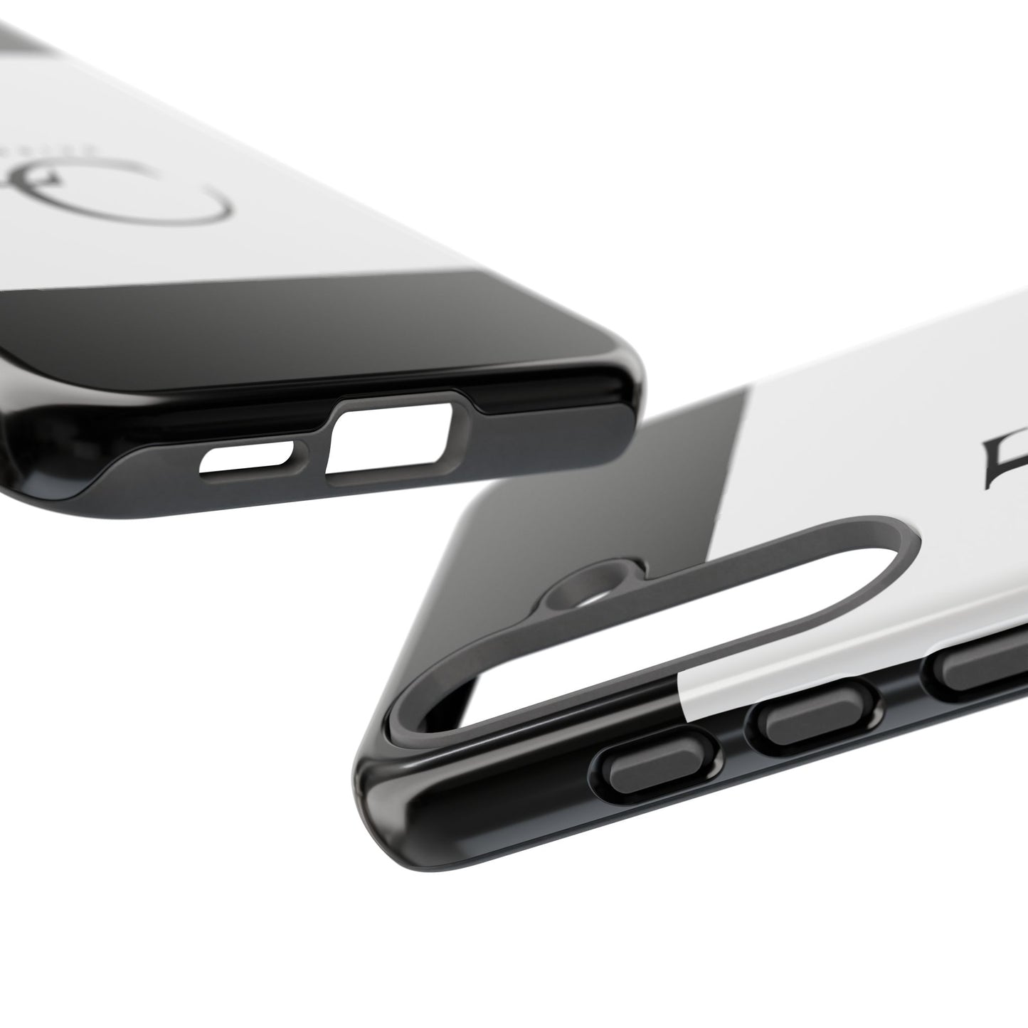 LC Exclusive Monogram Tough Phone Case — Black & White Slim Protective Cover