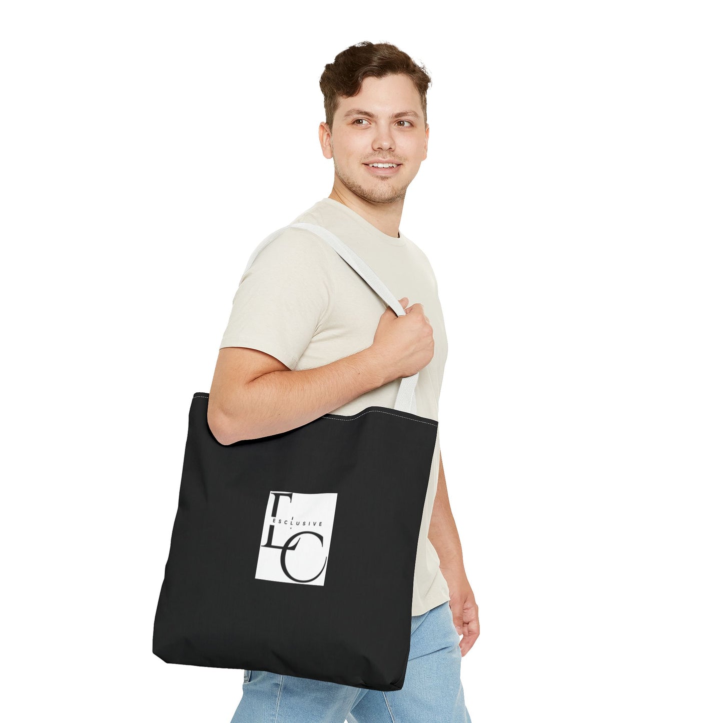 Minimalist LC Monogram Tote Bag – Elegant Logo Canvas Tote
