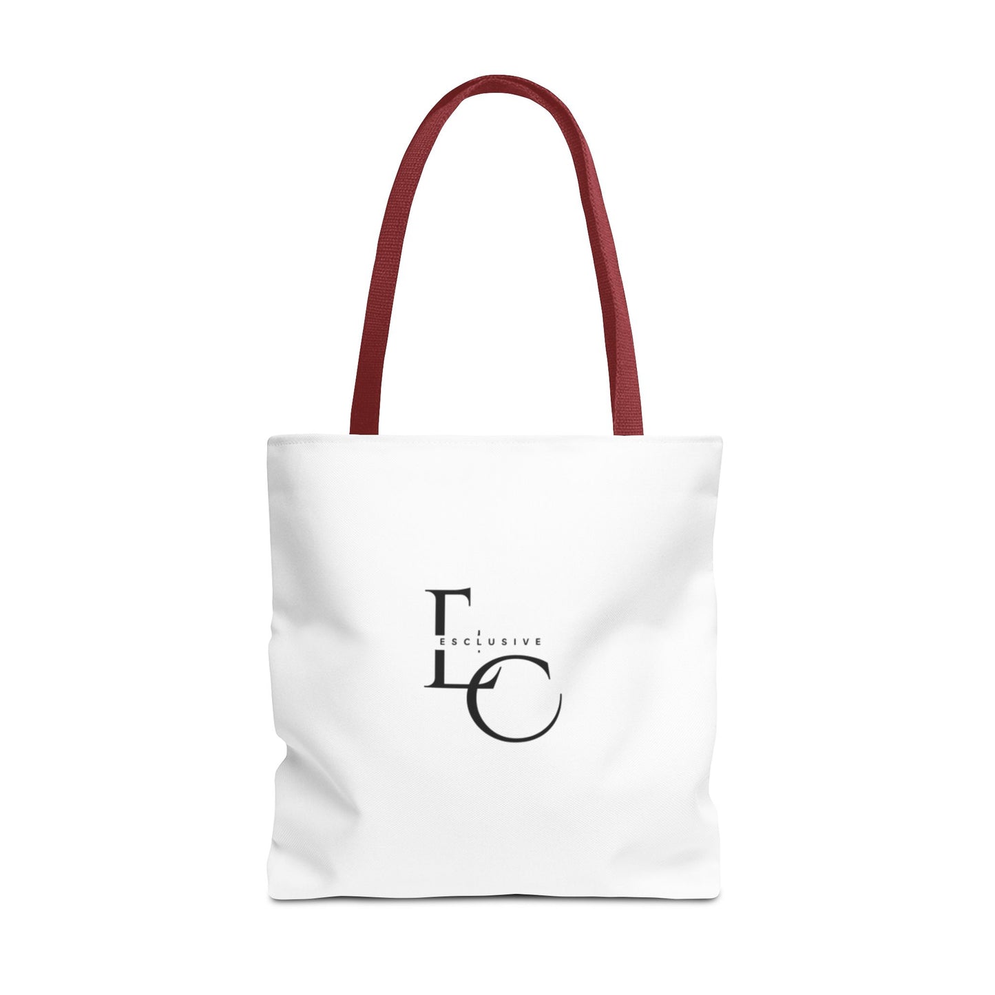Minimalist Black Tote Bag with EO Monogram Logo — Stylish Everyday Canvas Tote