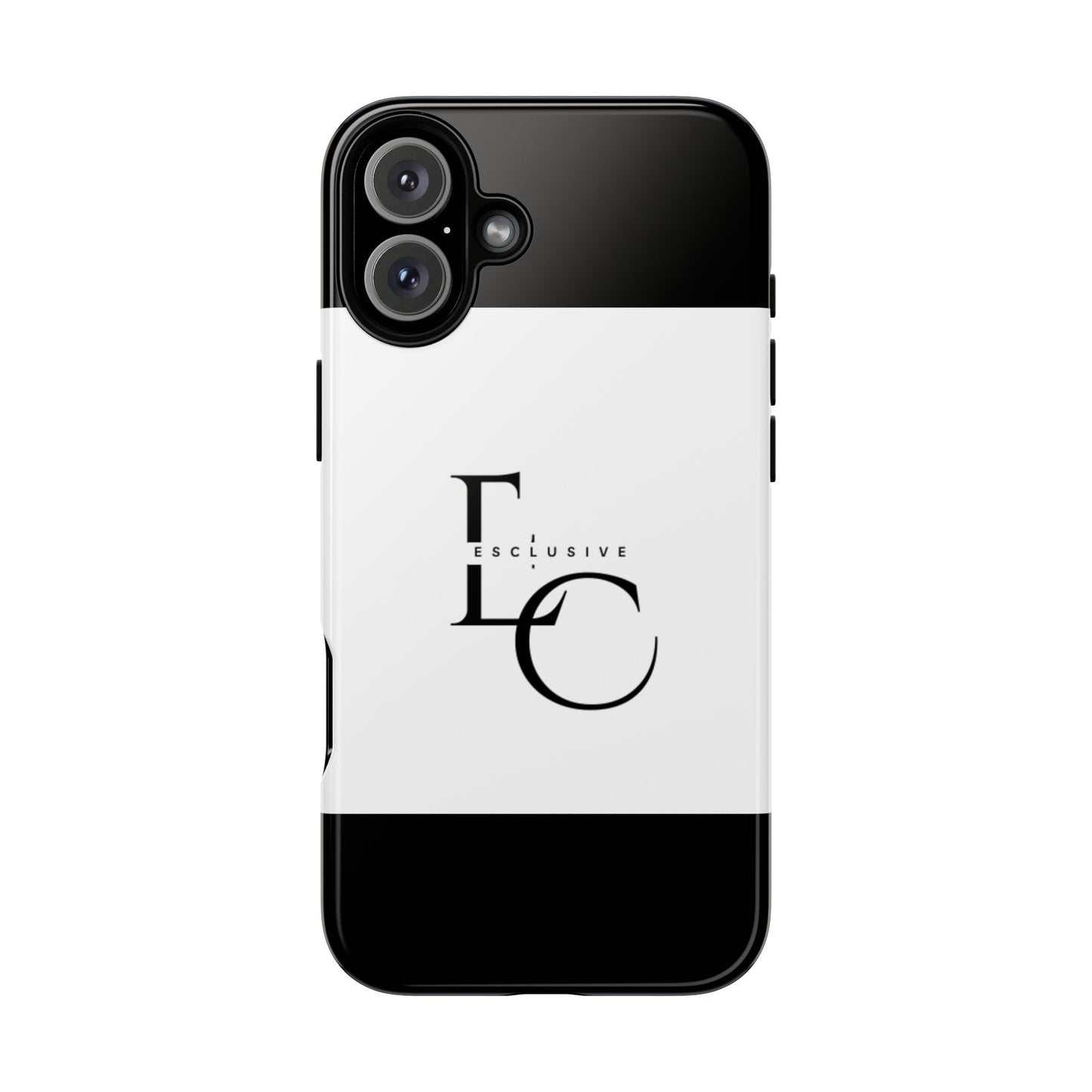 LC Exclusive Monogram Tough Phone Case — Black & White Slim Protective Cover