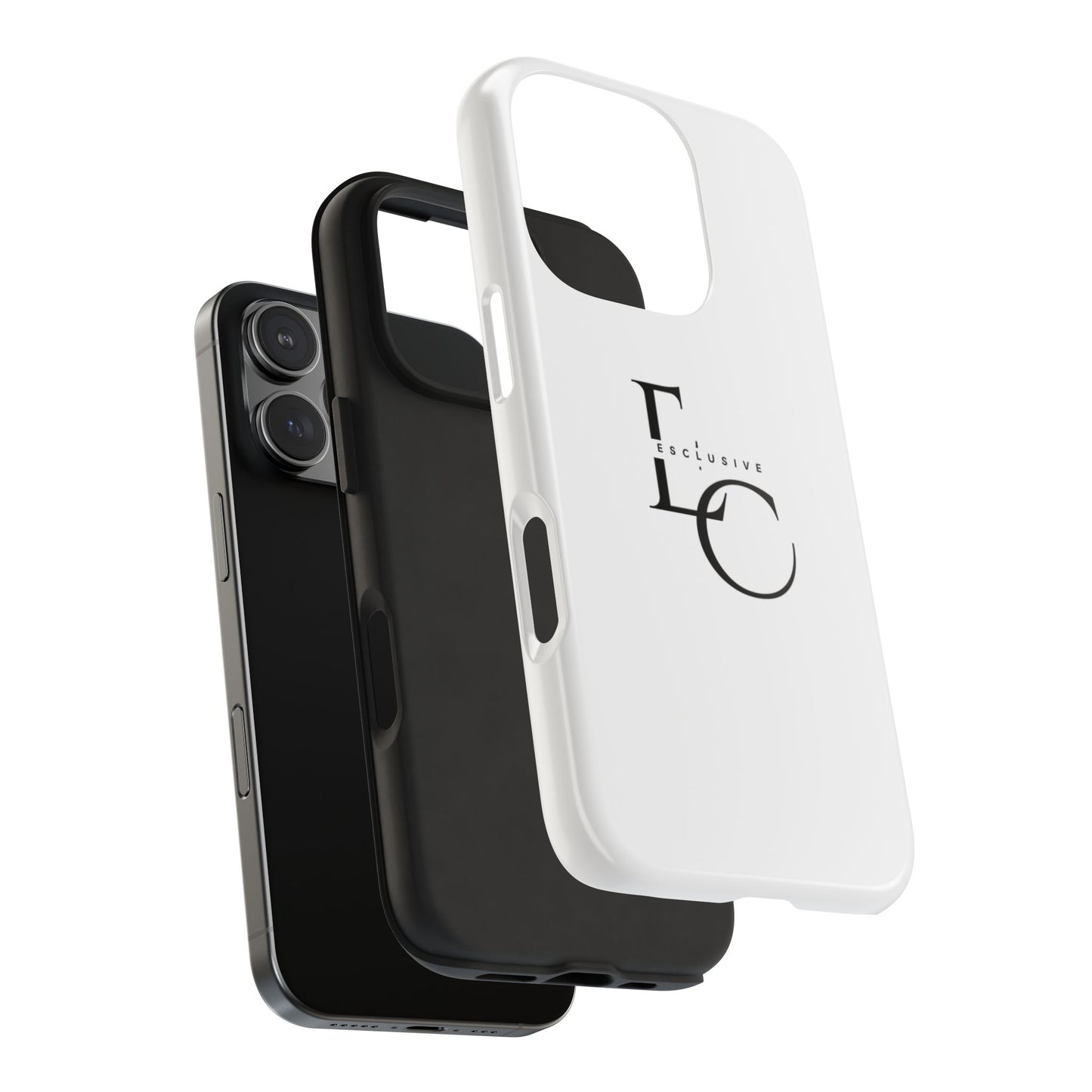 LC Exclusive Black Tough Phone Case — Sleek Protective iPhone Cover