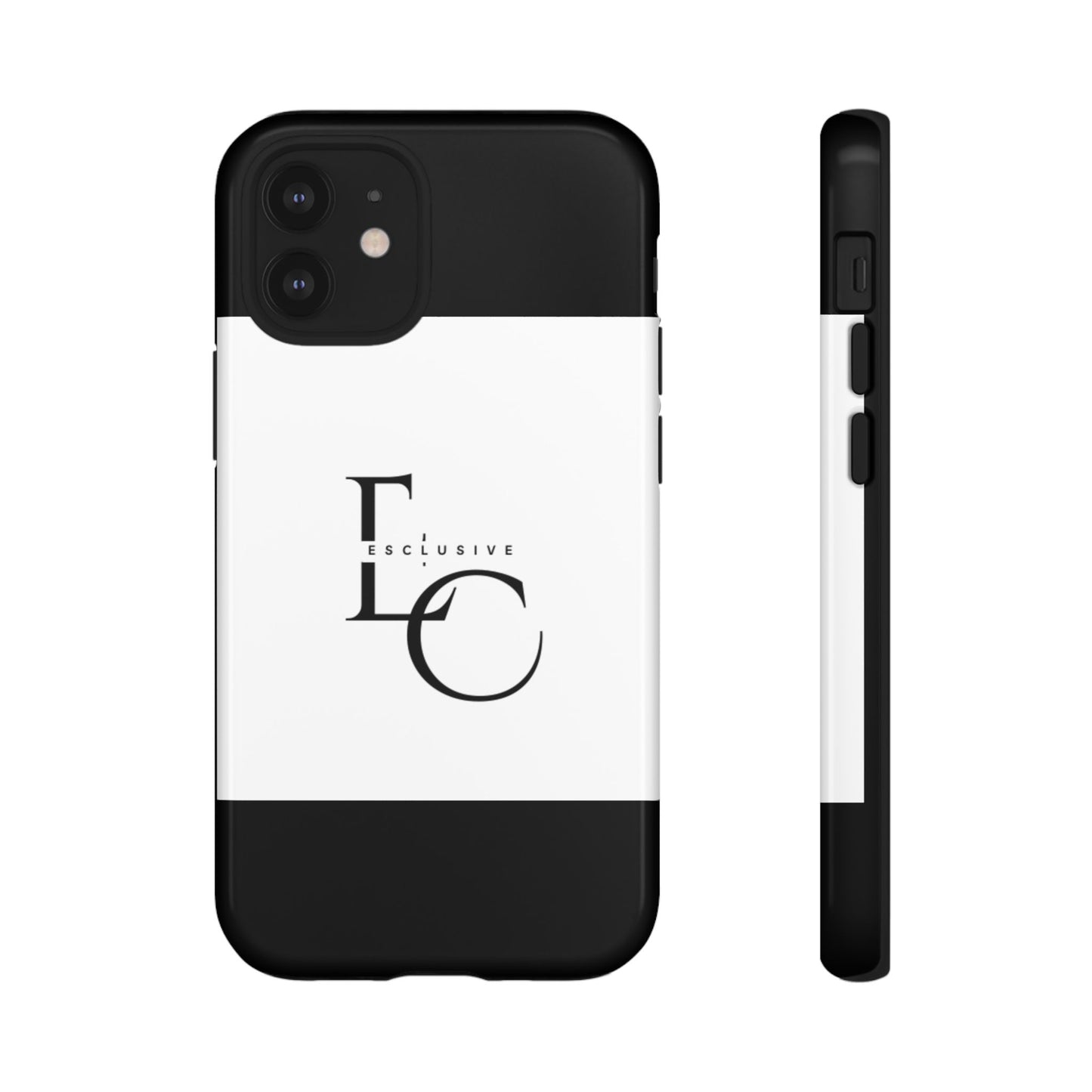 LC Exclusive Monogram Tough Phone Case — Black & White Slim Protective Cover