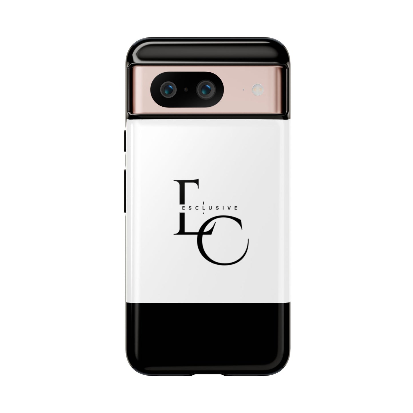LC Exclusive Monogram Tough Phone Case — Black & White Slim Protective Cover