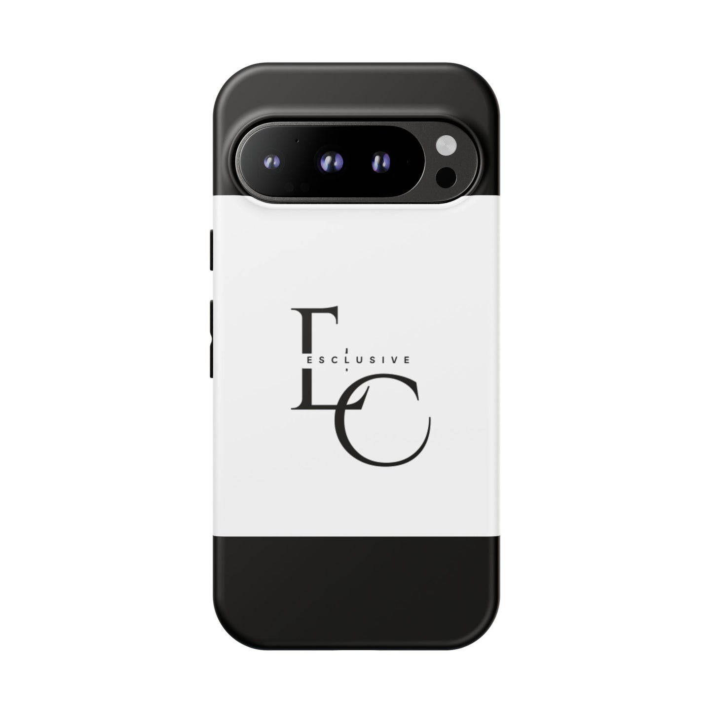 LC Exclusive Monogram Tough Phone Case — Black & White Slim Protective Cover
