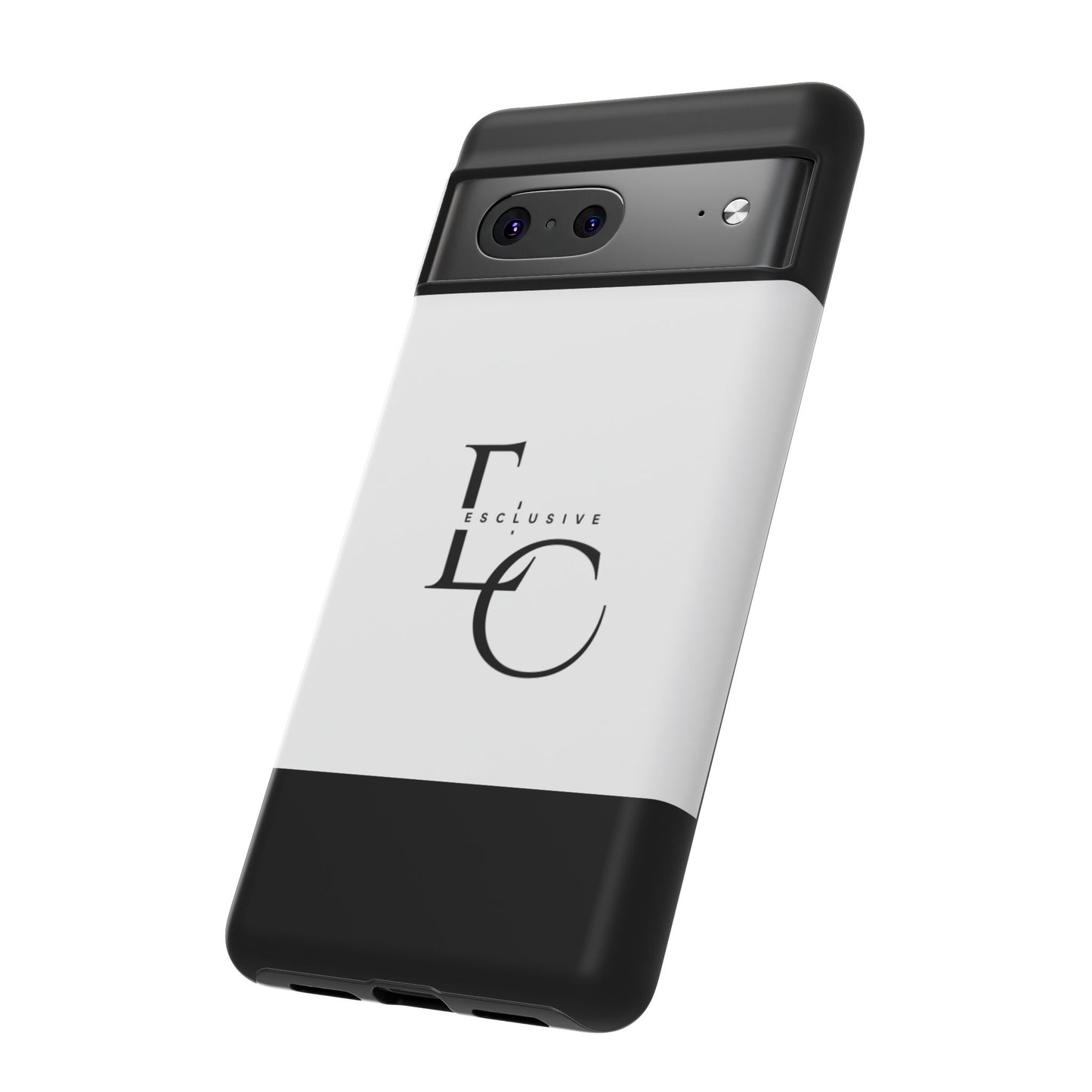 LC Exclusive Monogram Tough Phone Case — Black & White Slim Protective Cover
