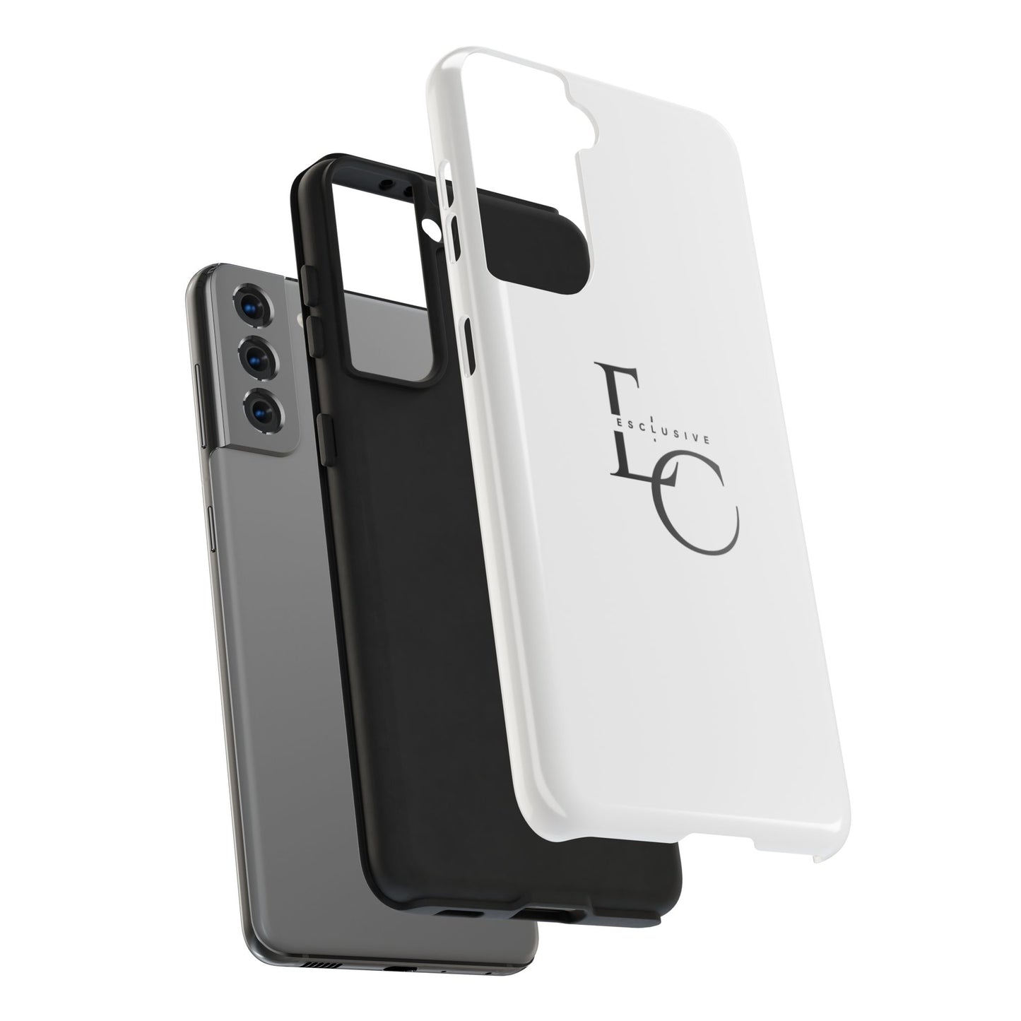 LC Exclusive Black Tough Phone Case — Sleek Protective iPhone Cover