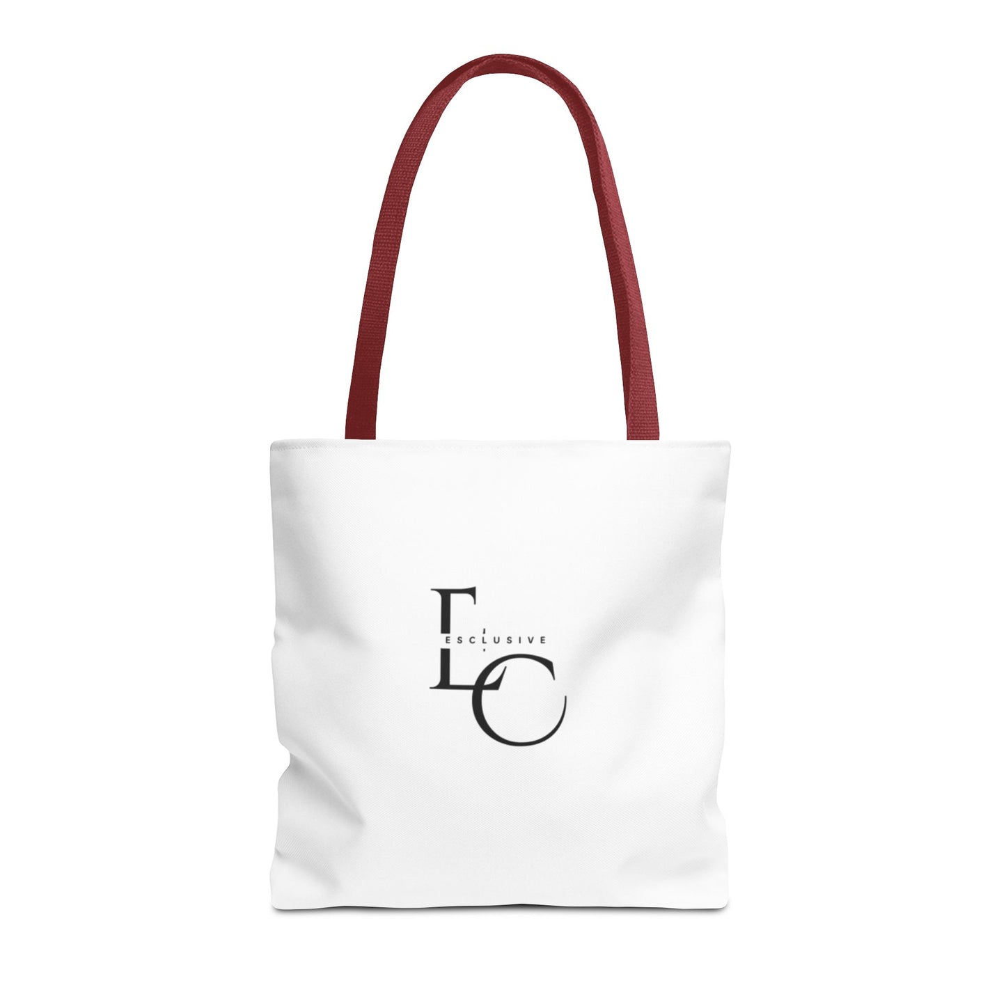 Minimalist Black Tote Bag with EO Monogram Logo — Stylish Everyday Canvas Tote