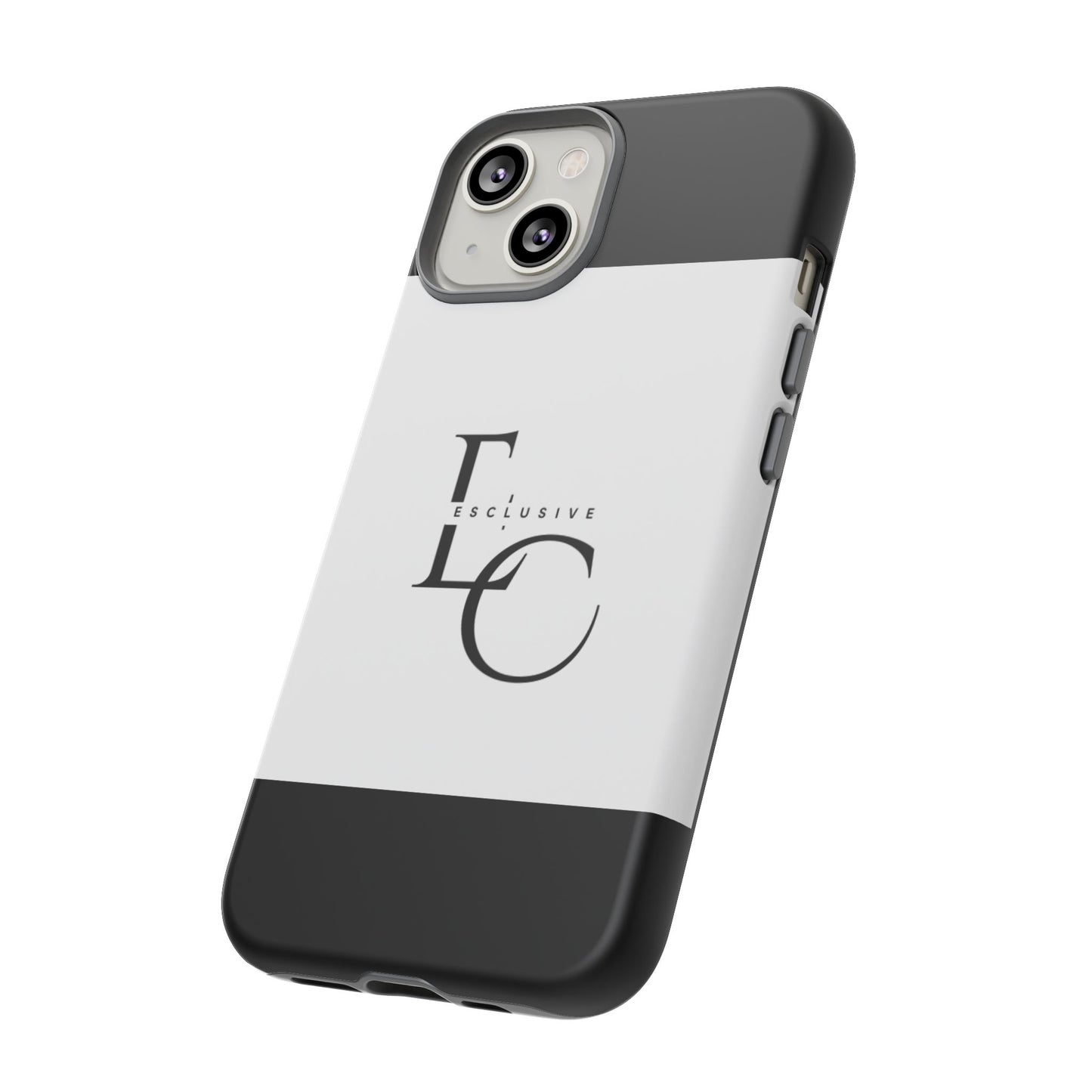 LC Exclusive Monogram Tough Phone Case — Black & White Slim Protective Cover
