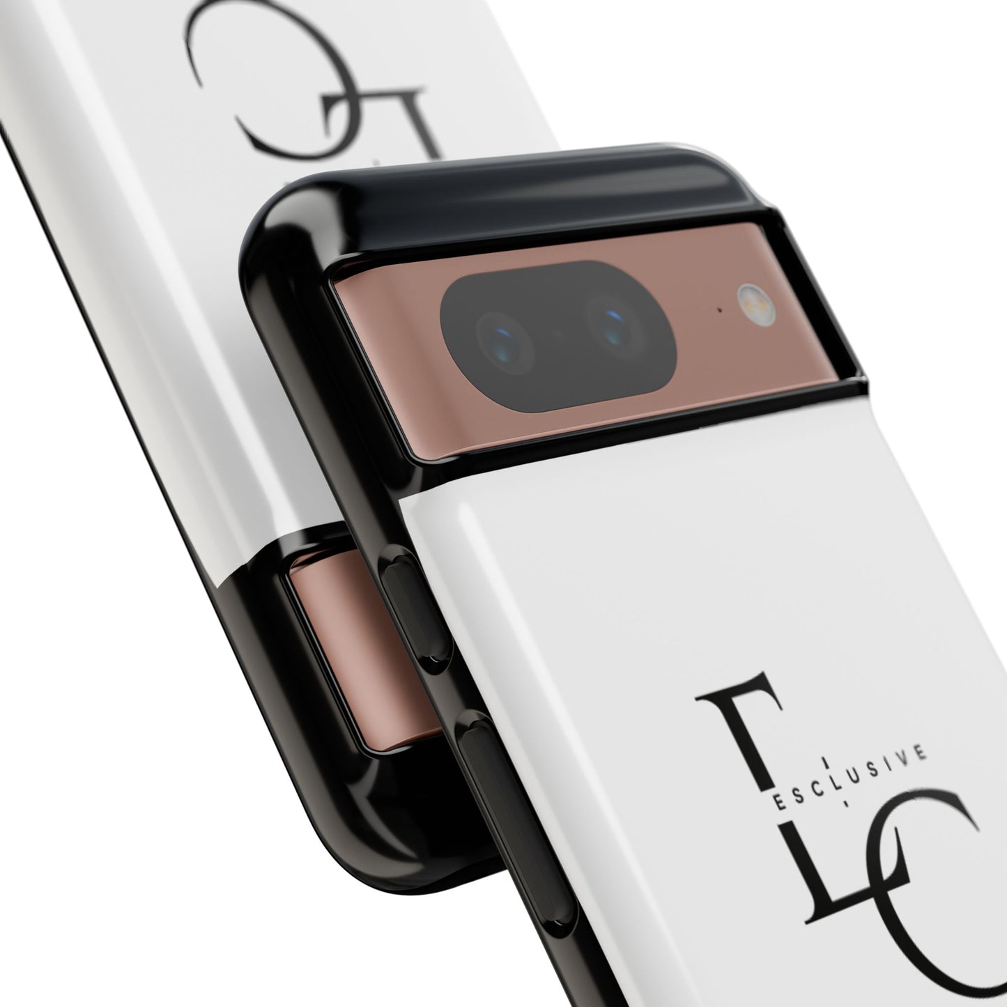 LC Exclusive Monogram Tough Phone Case — Black & White Slim Protective Cover