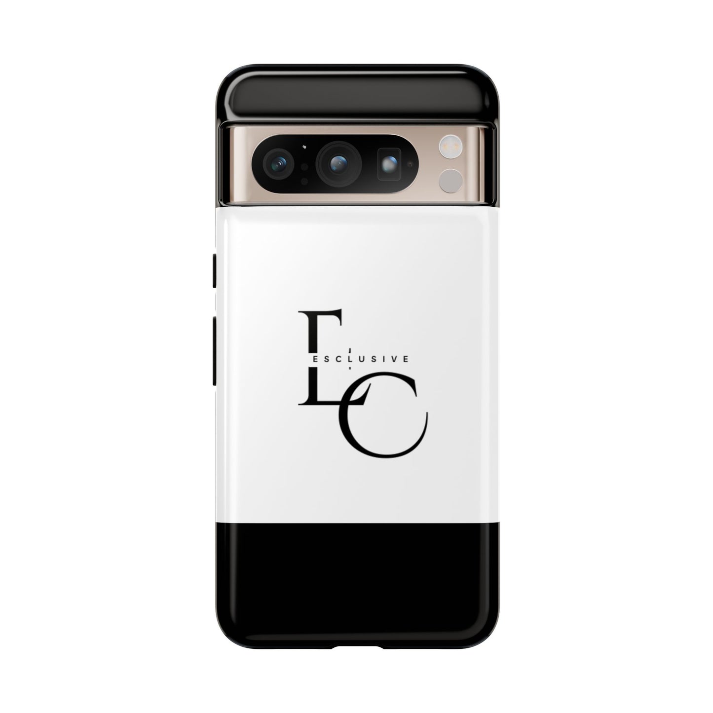 LC Exclusive Monogram Tough Phone Case — Black & White Slim Protective Cover