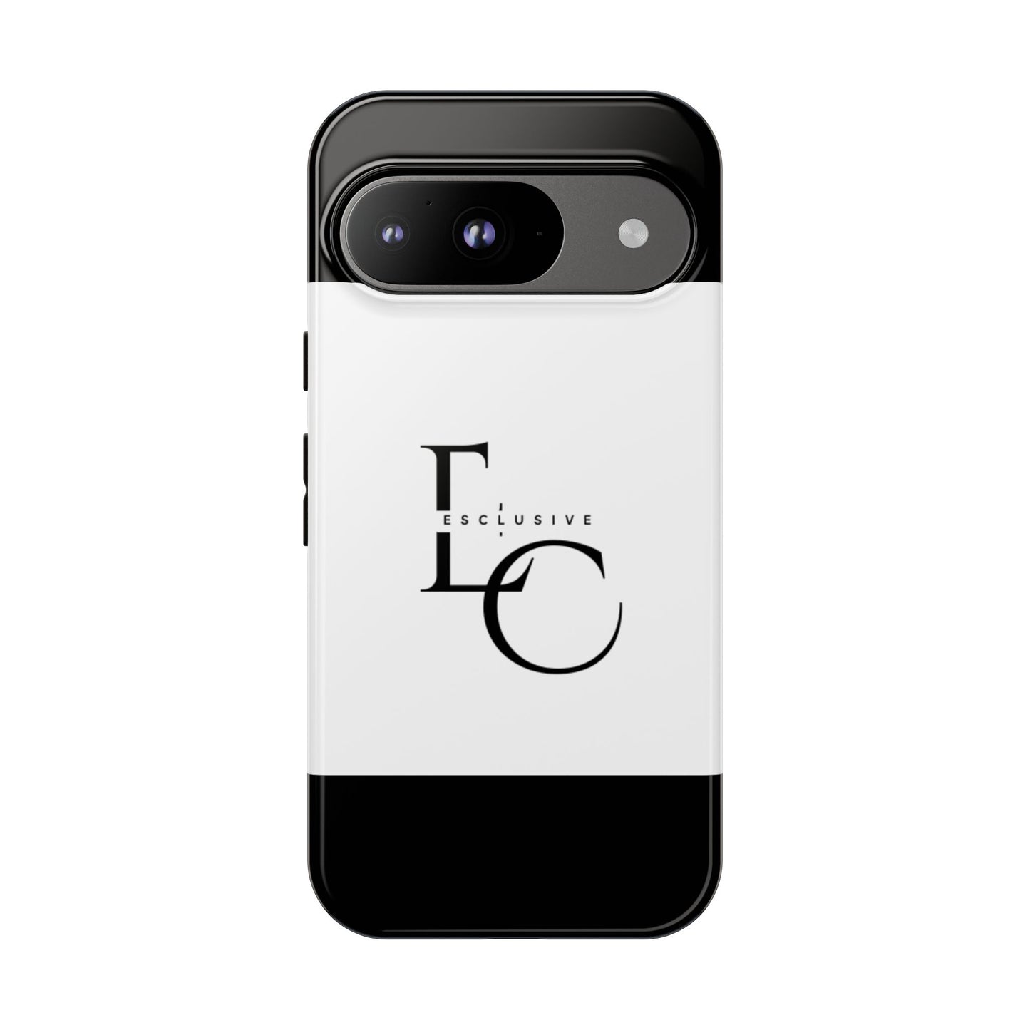 LC Exclusive Monogram Tough Phone Case — Black & White Slim Protective Cover