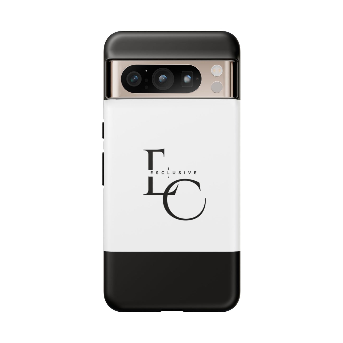 LC Exclusive Monogram Tough Phone Case — Black & White Slim Protective Cover