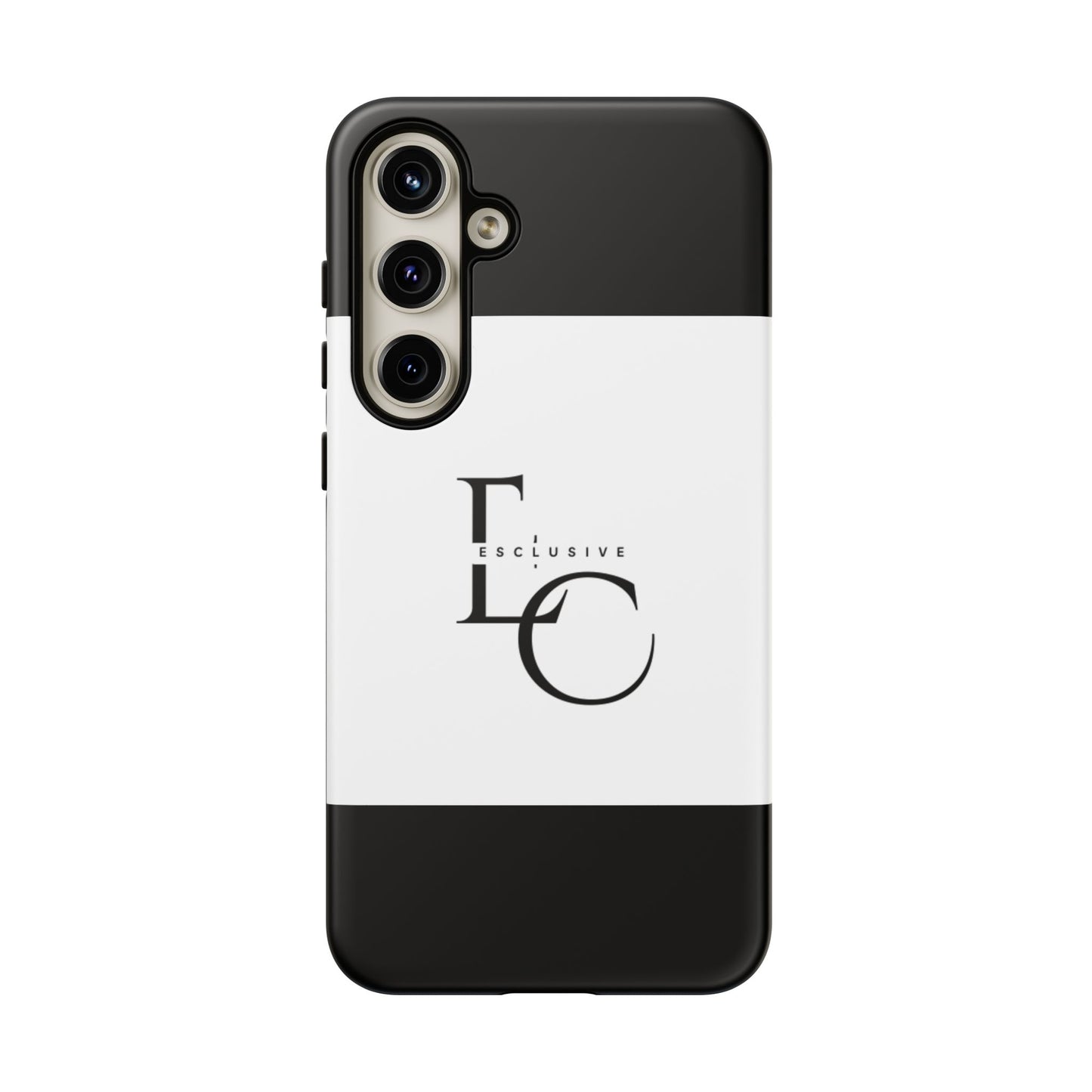 LC Exclusive Monogram Tough Phone Case — Black & White Slim Protective Cover