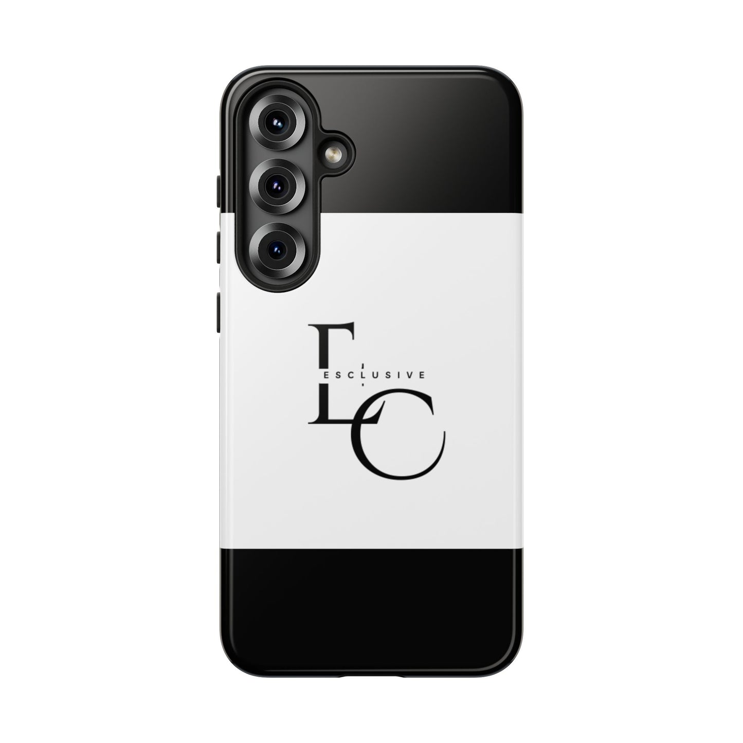 LC Exclusive Monogram Tough Phone Case — Black & White Slim Protective Cover