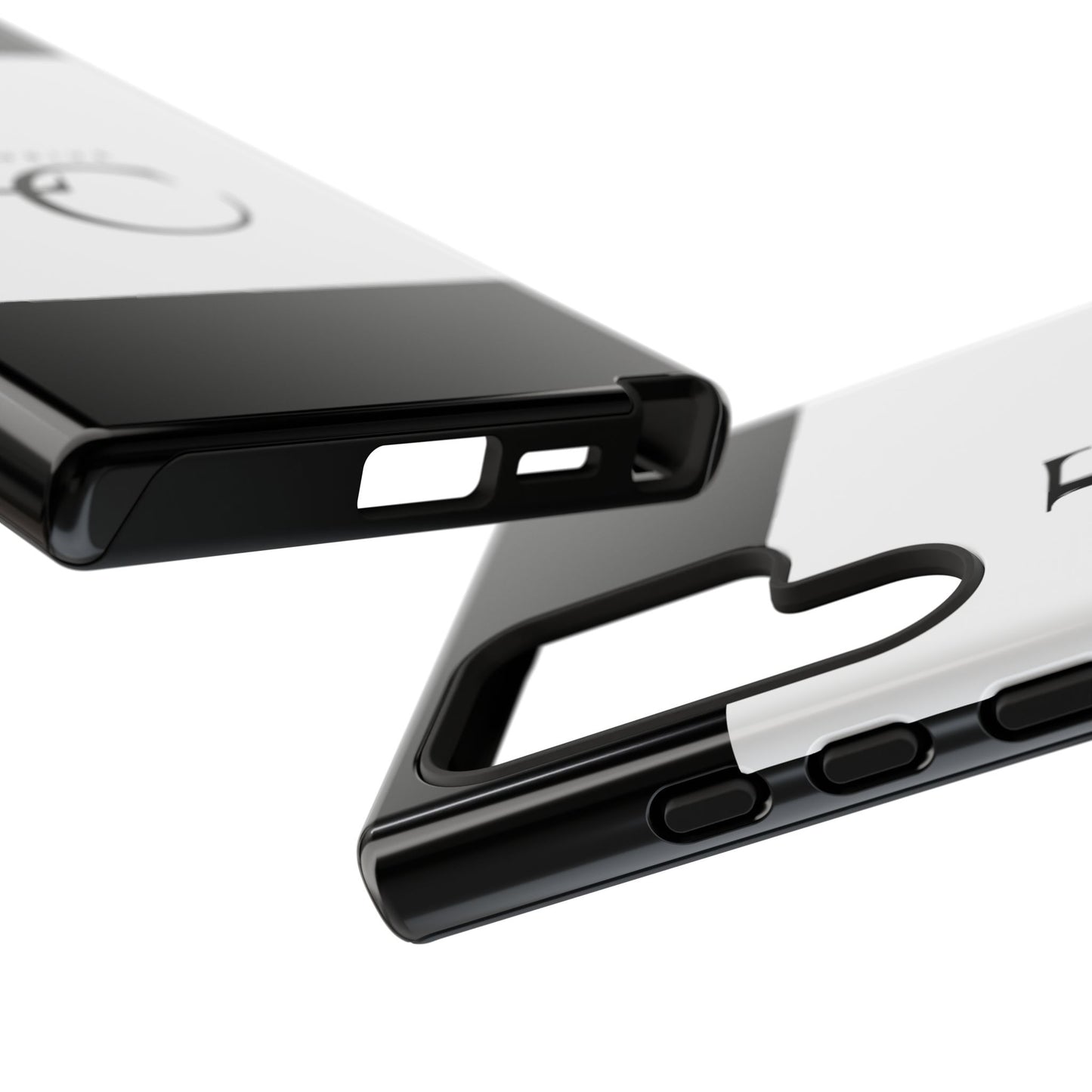 LC Exclusive Monogram Tough Phone Case — Black & White Slim Protective Cover