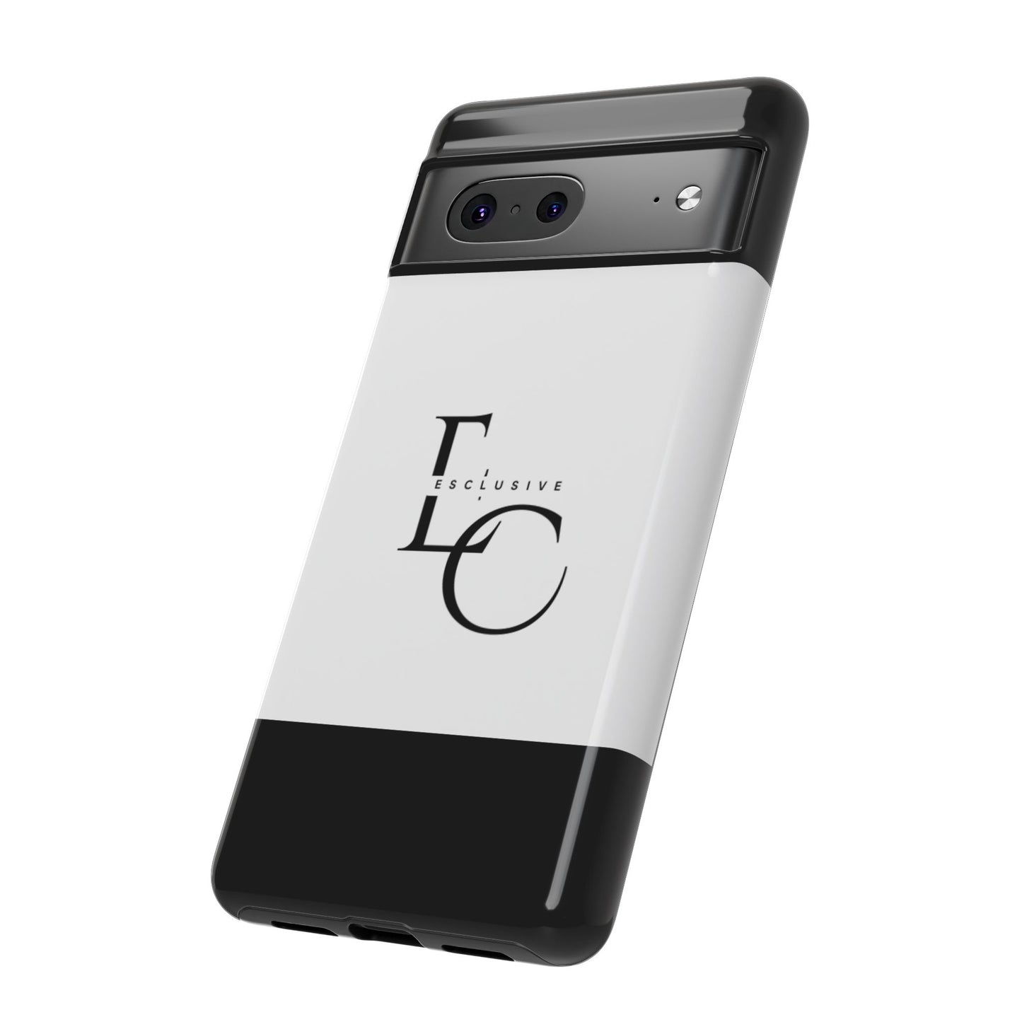 LC Exclusive Monogram Tough Phone Case — Black & White Slim Protective Cover