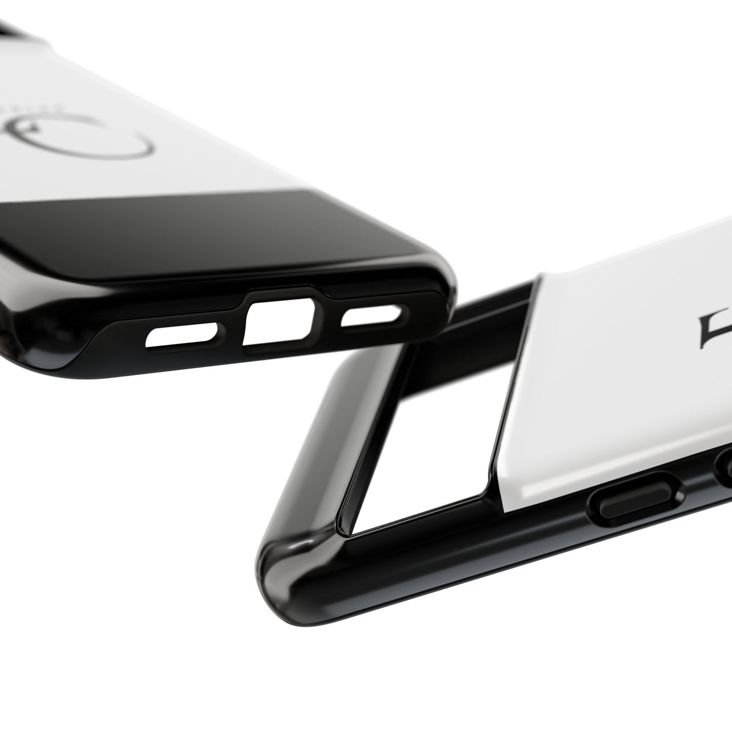 LC Exclusive Monogram Tough Phone Case — Black & White Slim Protective Cover