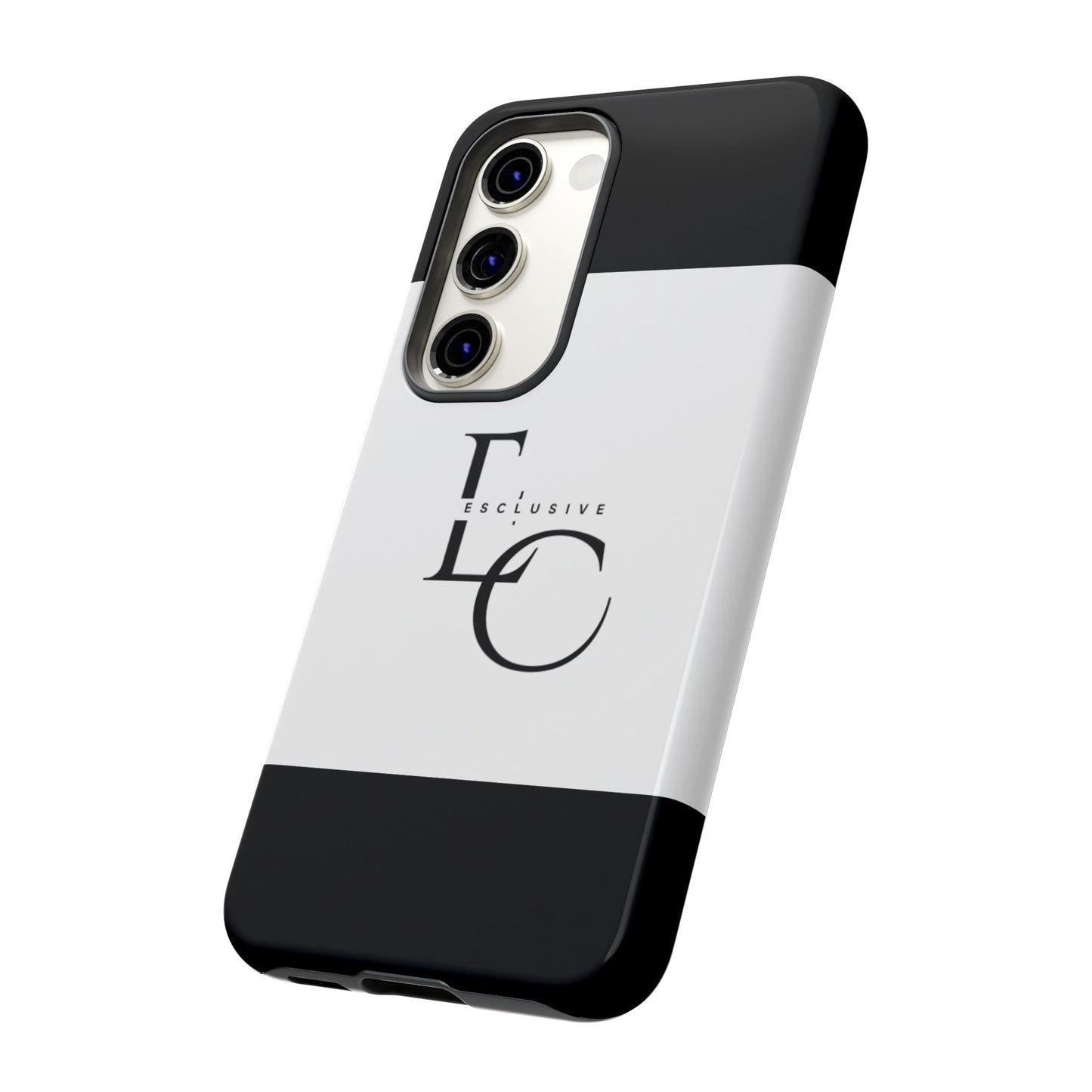 LC Exclusive Monogram Tough Phone Case — Black & White Slim Protective Cover