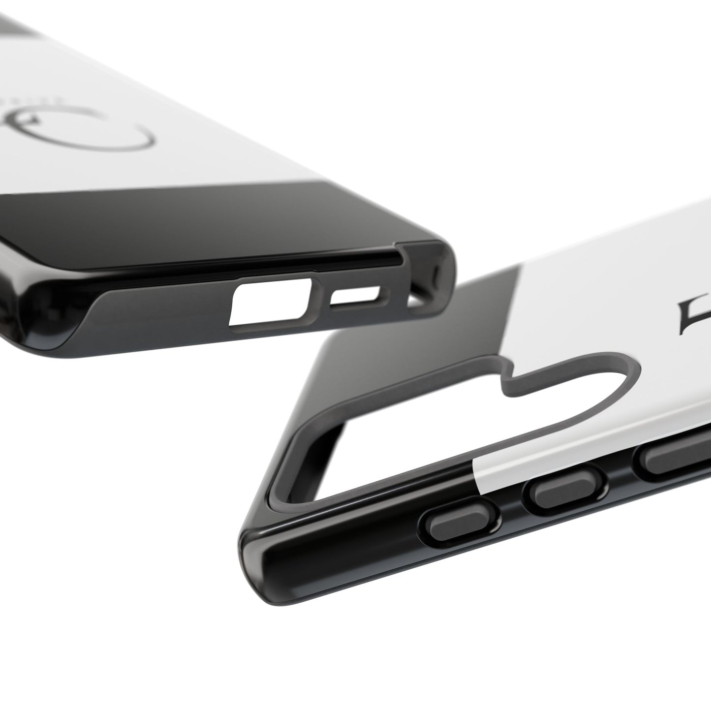 LC Exclusive Monogram Tough Phone Case — Black & White Slim Protective Cover