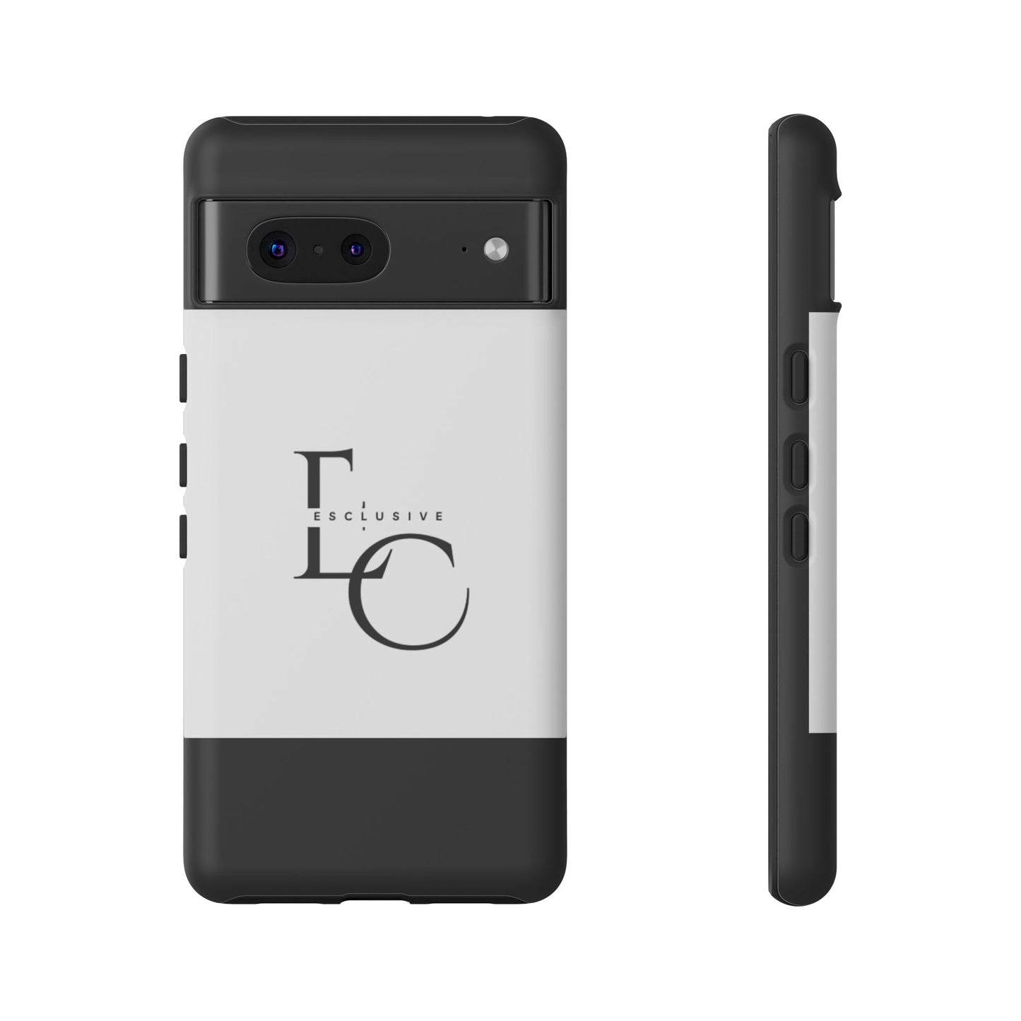 LC Exclusive Monogram Tough Phone Case — Black & White Slim Protective Cover