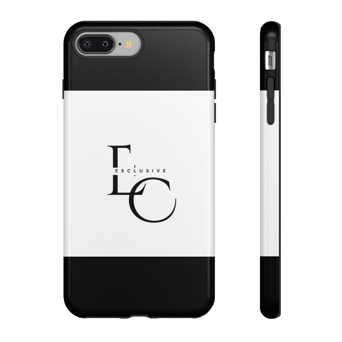 LC Exclusive Monogram Tough Phone Case — Black & White Slim Protective Cover