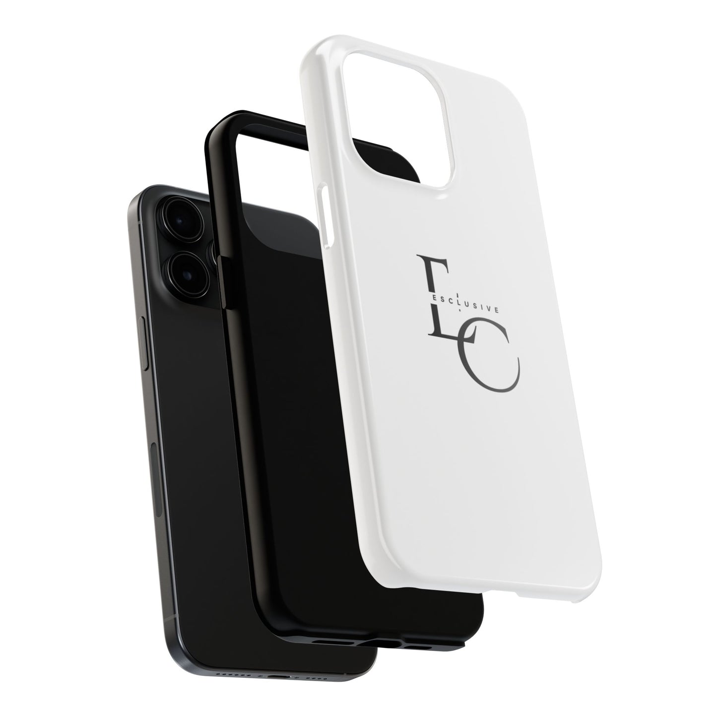 LC Exclusive Black Tough Phone Case — Sleek Protective iPhone Cover
