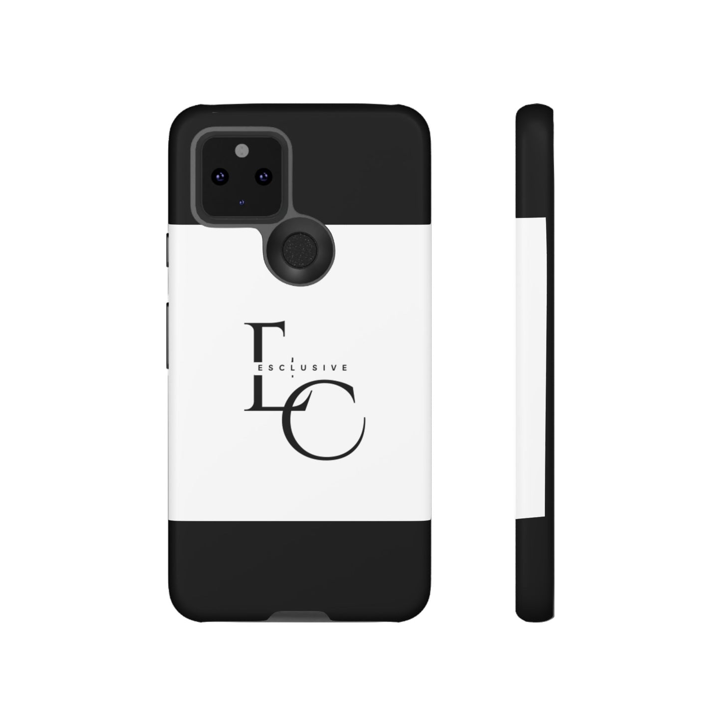 LC Exclusive Monogram Tough Phone Case — Black & White Slim Protective Cover