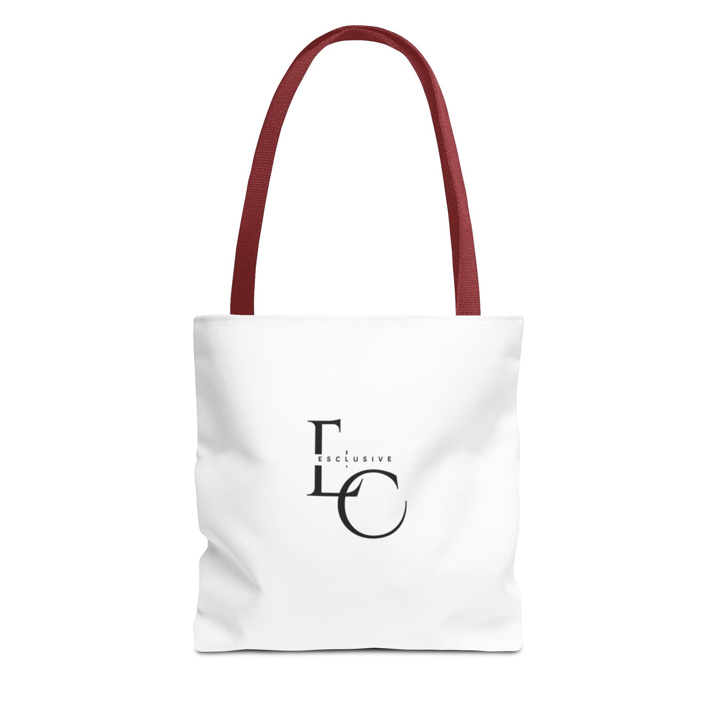 Minimalist Black Tote Bag with EO Monogram Logo — Stylish Everyday Canvas Tote
