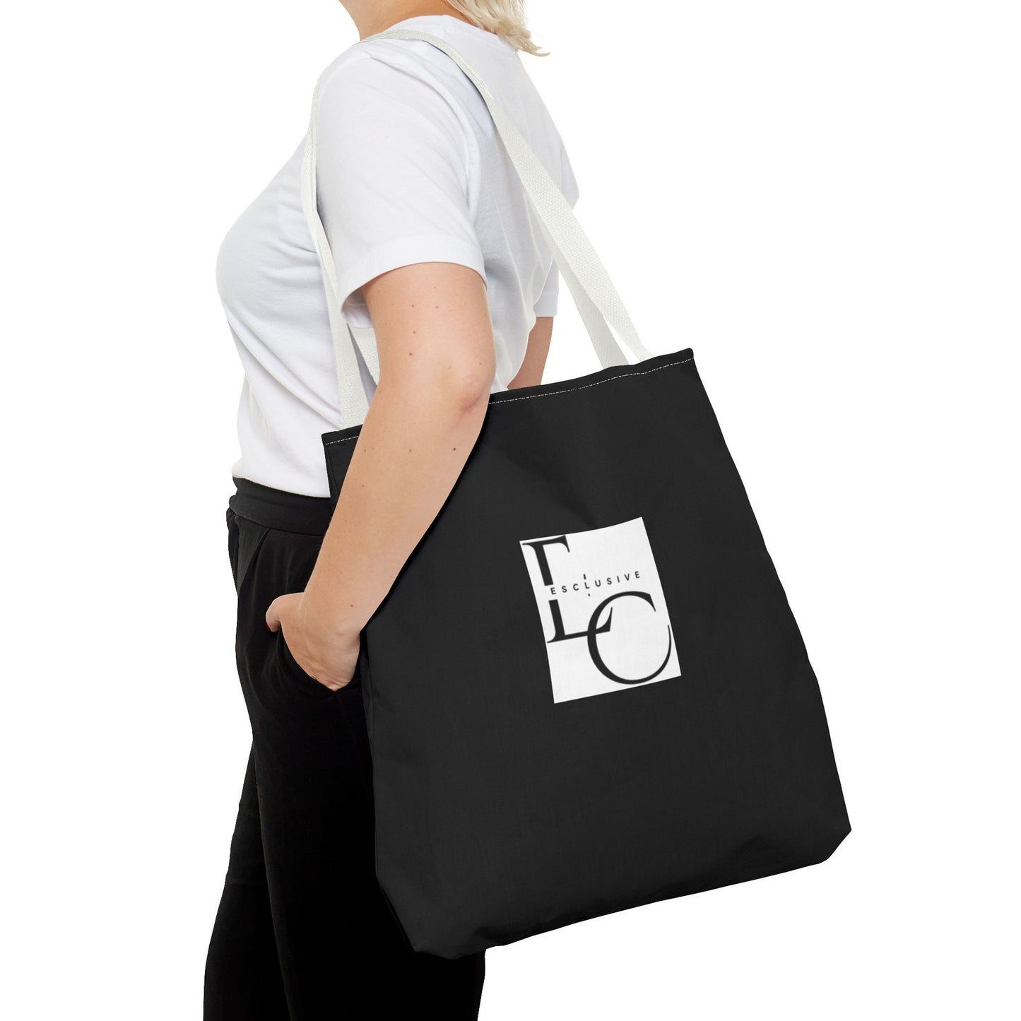 Minimalist LC Monogram Tote Bag – Elegant Logo Canvas Tote
