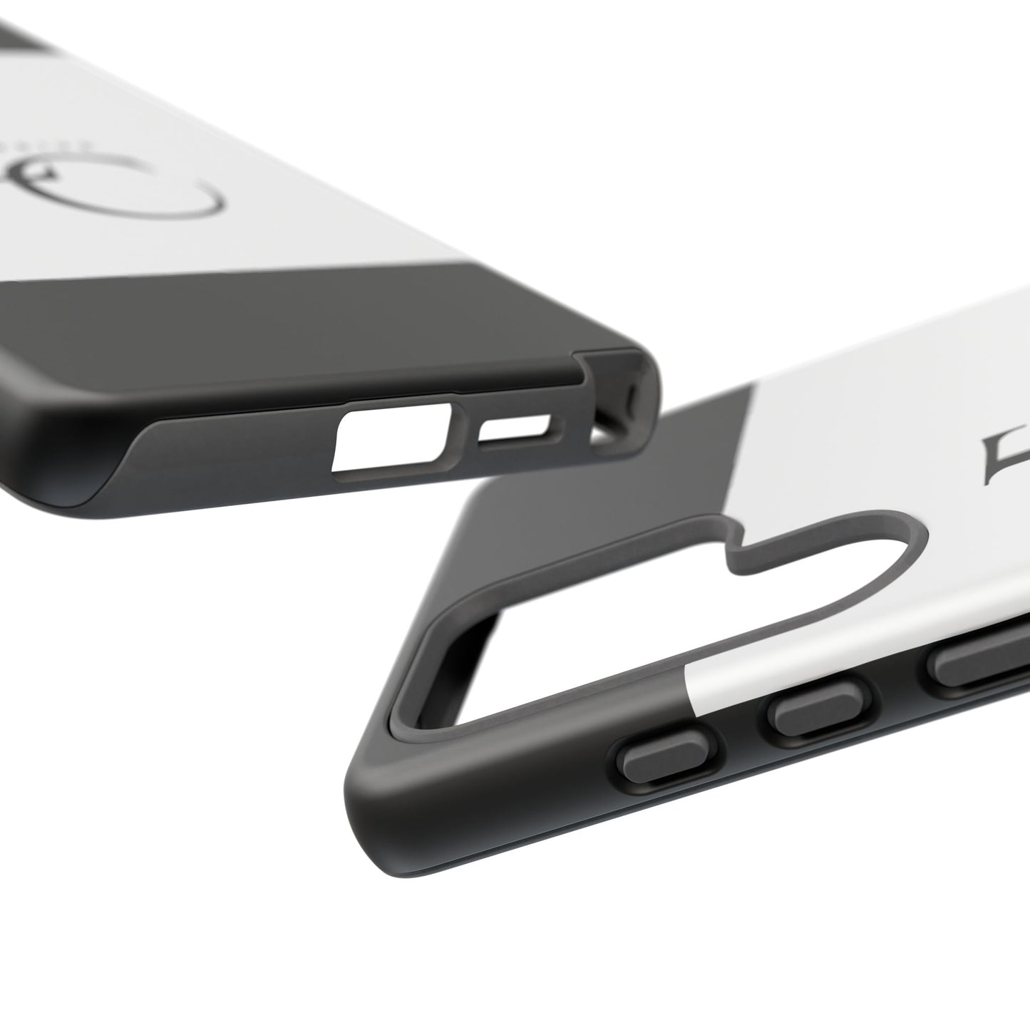 LC Exclusive Monogram Tough Phone Case — Black & White Slim Protective Cover