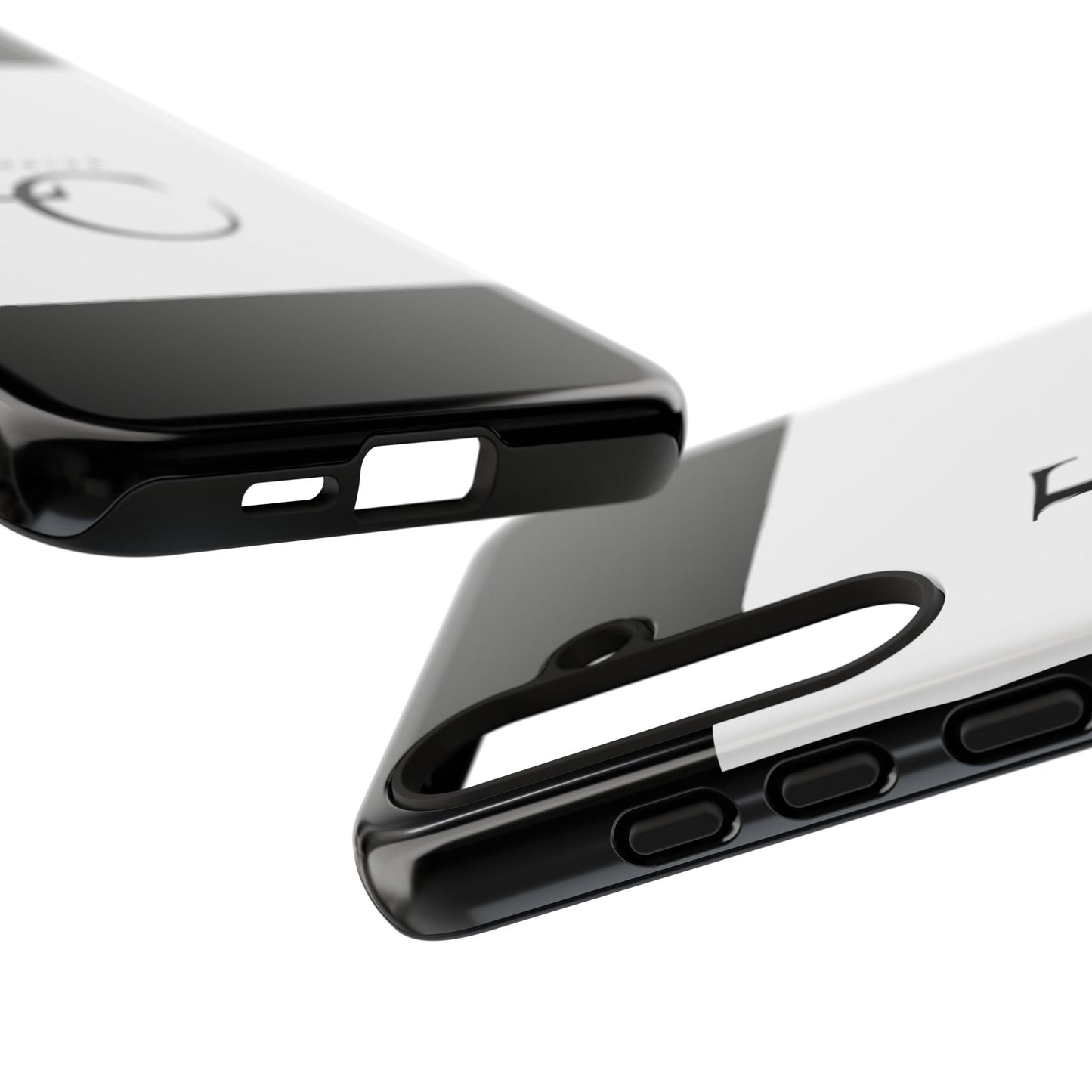 LC Exclusive Monogram Tough Phone Case — Black & White Slim Protective Cover