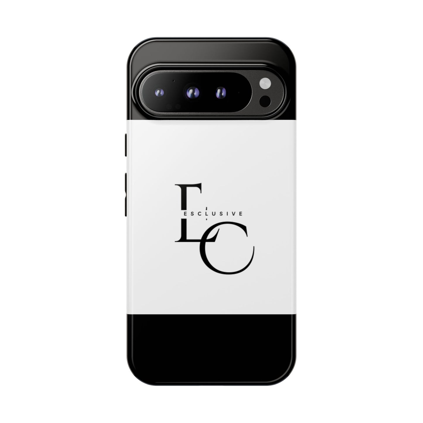 LC Exclusive Monogram Tough Phone Case — Black & White Slim Protective Cover