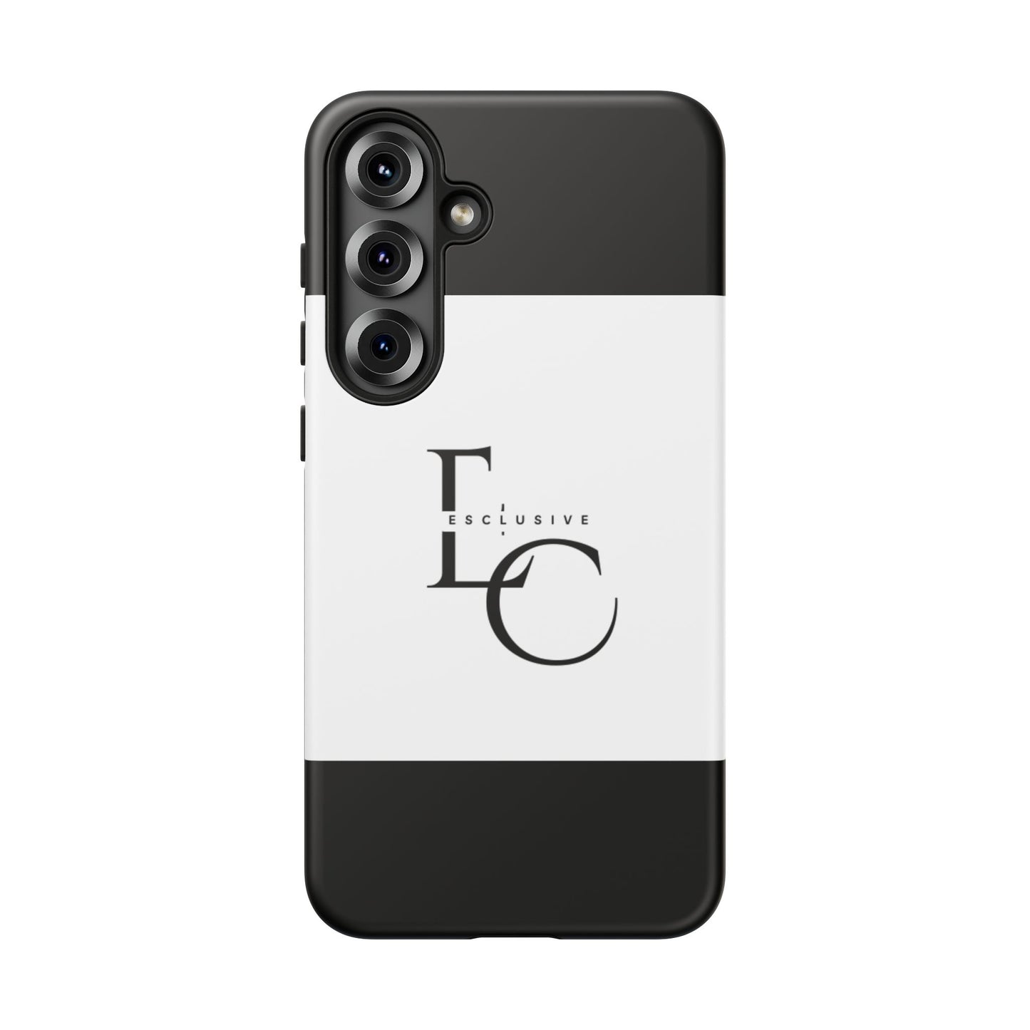 LC Exclusive Monogram Tough Phone Case — Black & White Slim Protective Cover